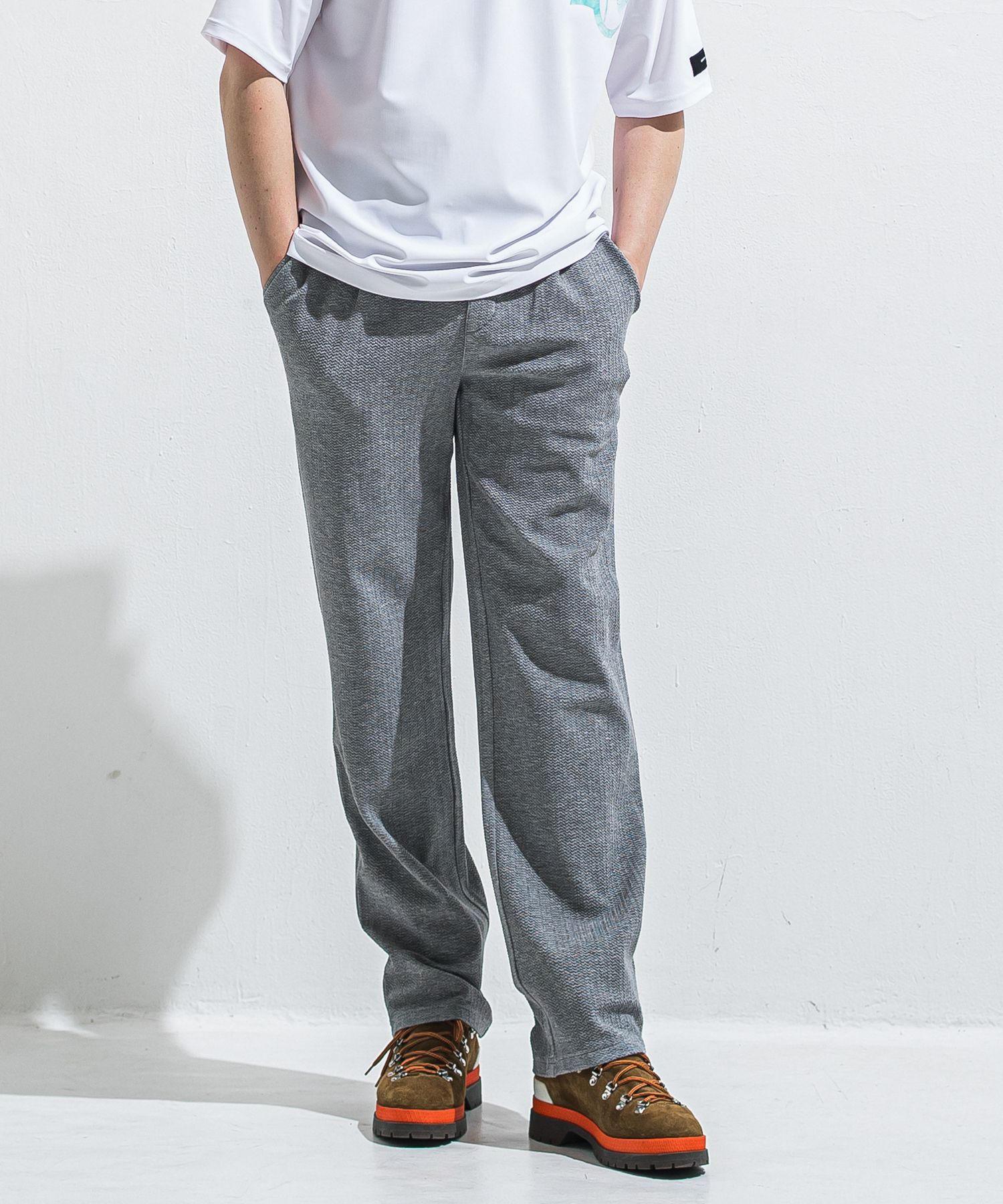 SEMI WIDE TUCK PANTS / RC40-ST-016WT / セミワイドタックパンツ / ブリスターグレー (4月中旬入荷予定)