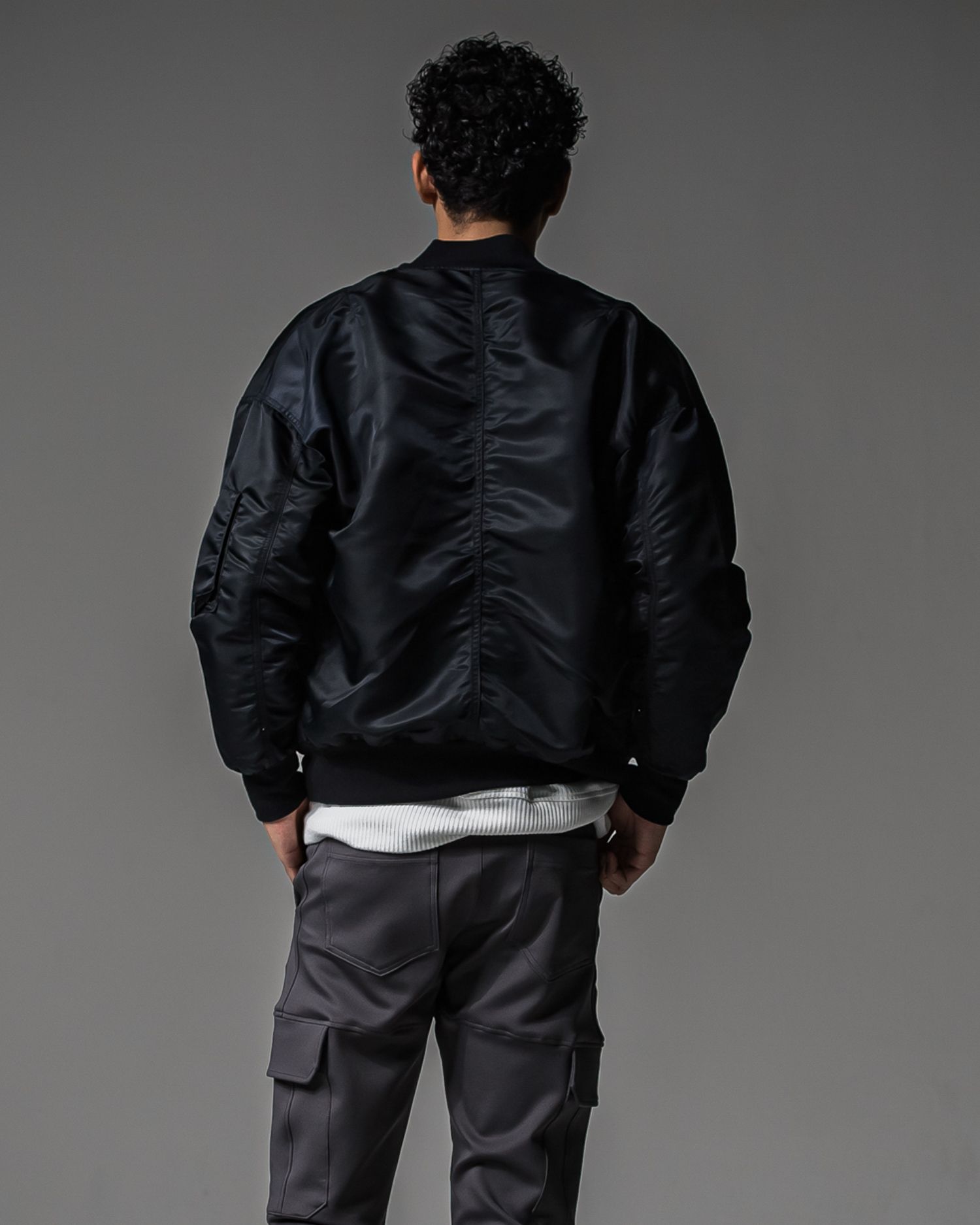 LIGHT DAVID JACKET / RC37-JK-002 / ナイロンライトMA-1 / ブラック (9月上旬入荷予定)