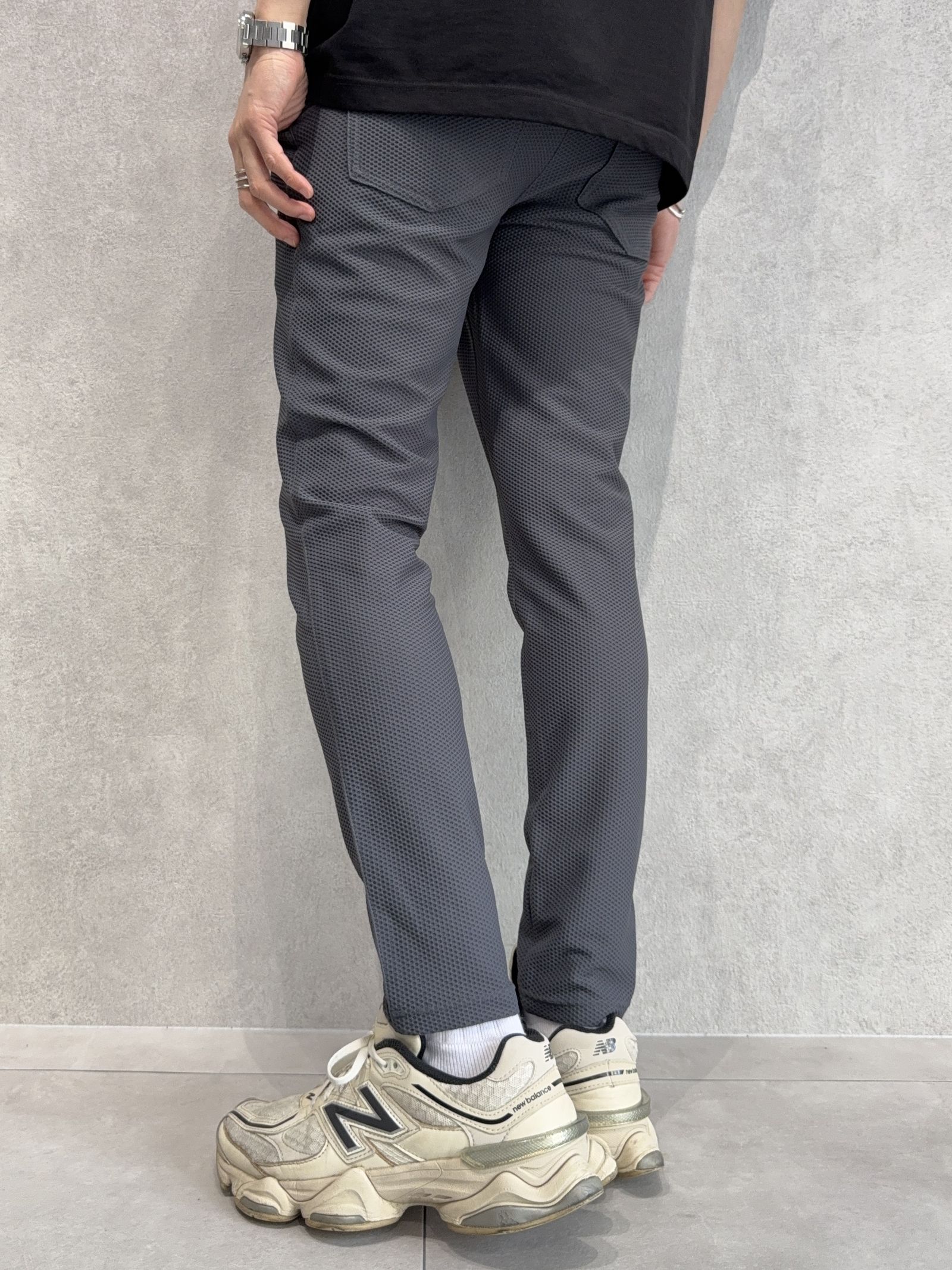 CHRIS EASY TUCK PANTS / RC40-ST-016T / イージータックパンツ / メッシュチャコール