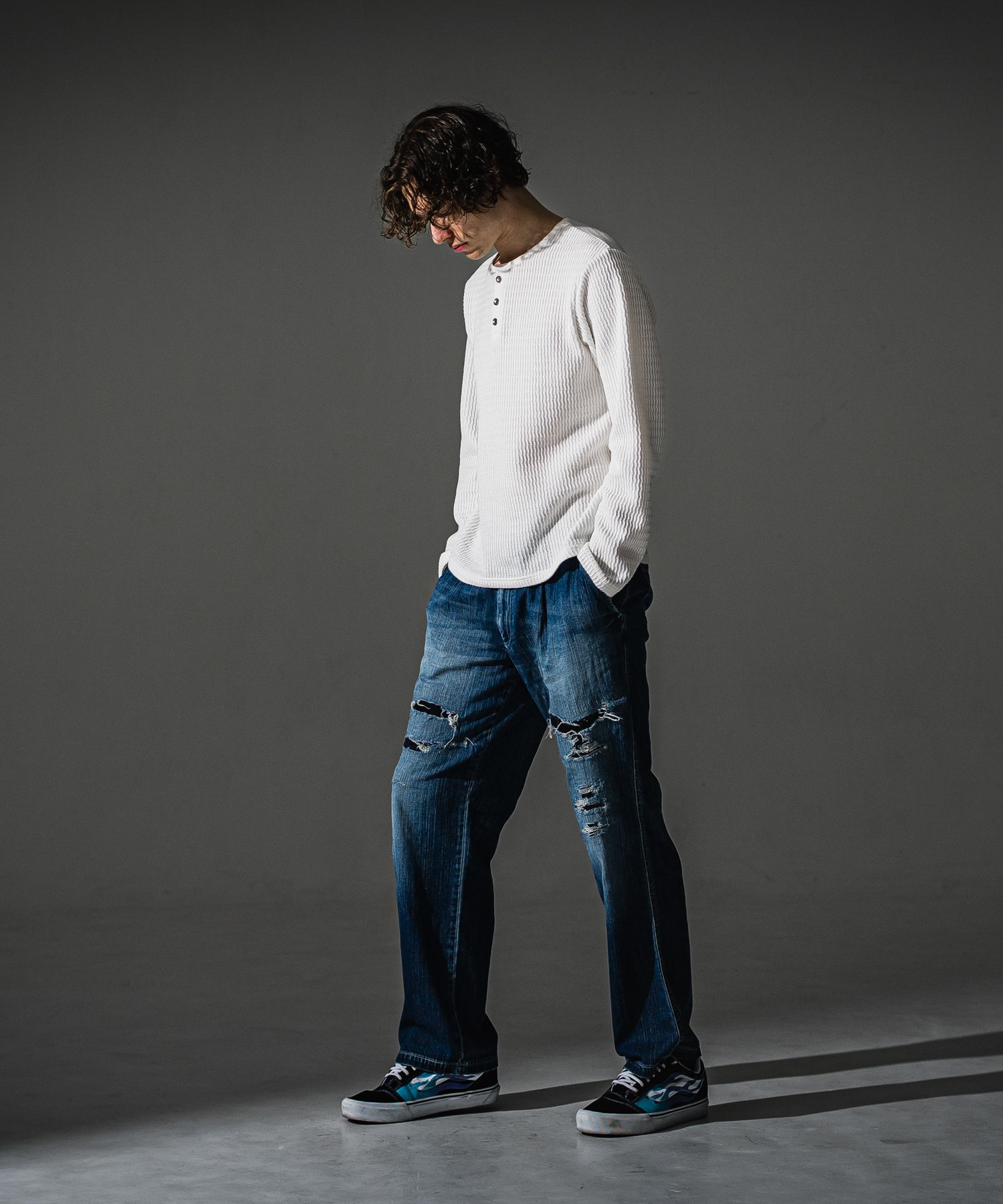 WK PT / RC41-ST-042 / ワンタックワークデニムパンツ / インディゴリメイク (8月中旬入荷予定)