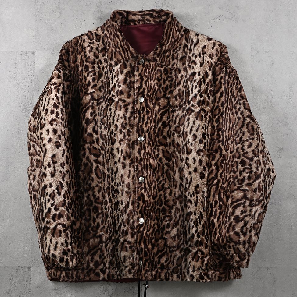 REV COACH JK / RC41-JK-010 / リバーシブルコーチジャケット / ワインレッド×レオパード (9月下旬入荷予定)