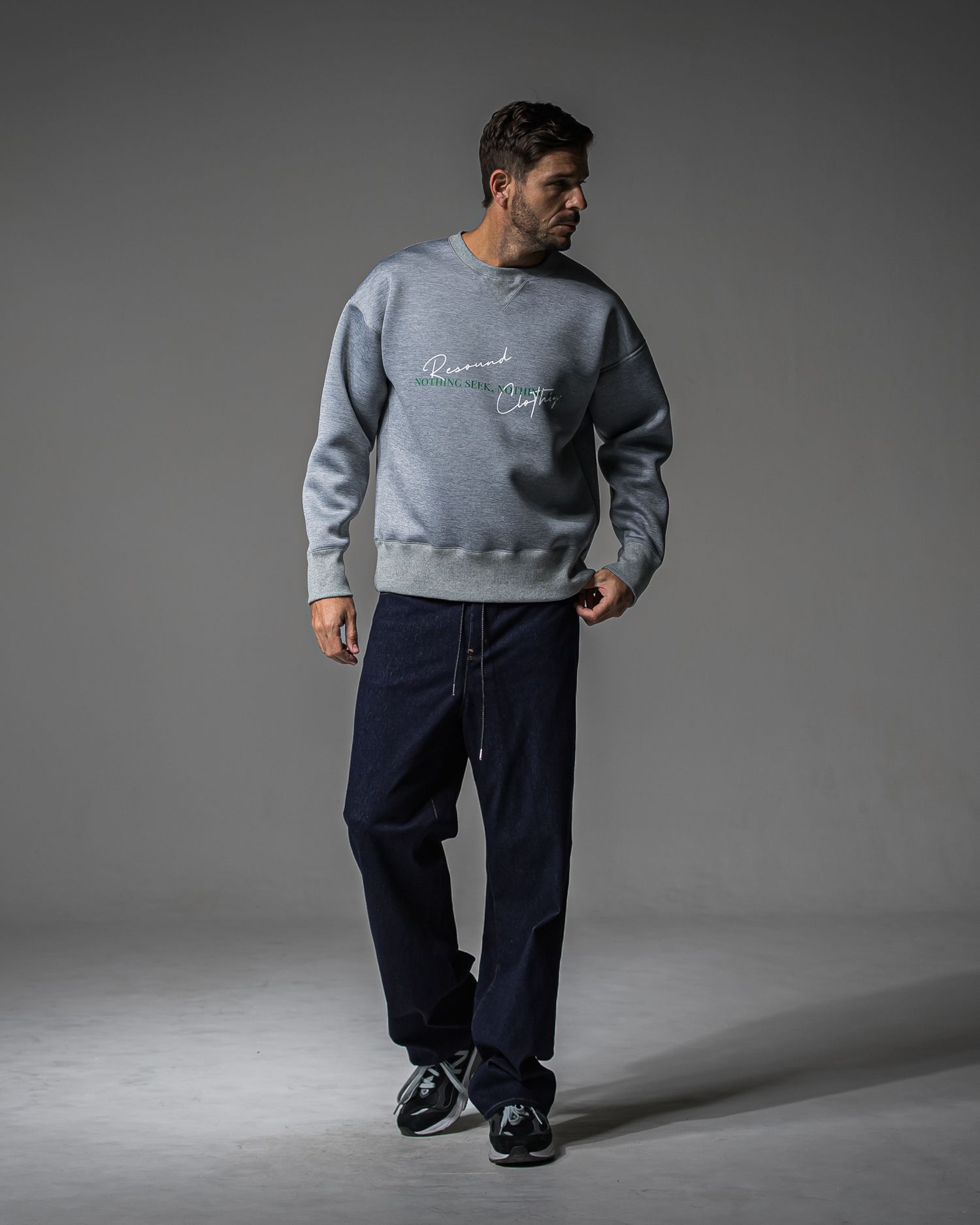 KING DENIM JERSEY / BASIC-ST-005 / デニムジャージ バギーワイドパンツ / インディゴワンウォッシュ