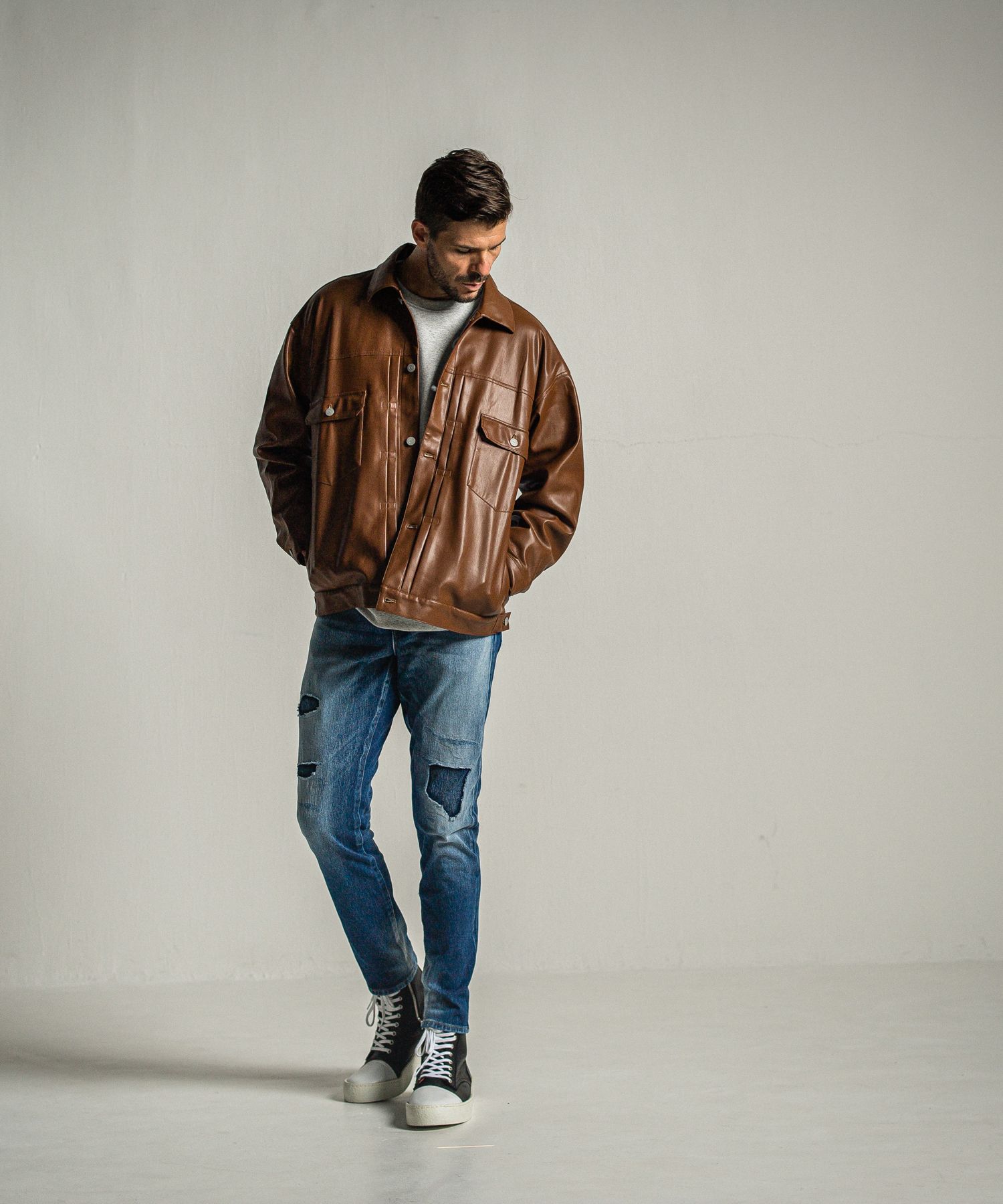MICK DENIM JERSEY / RC34-ST-020 / デニムジャージテーパードパンツ / インディゴユーズド