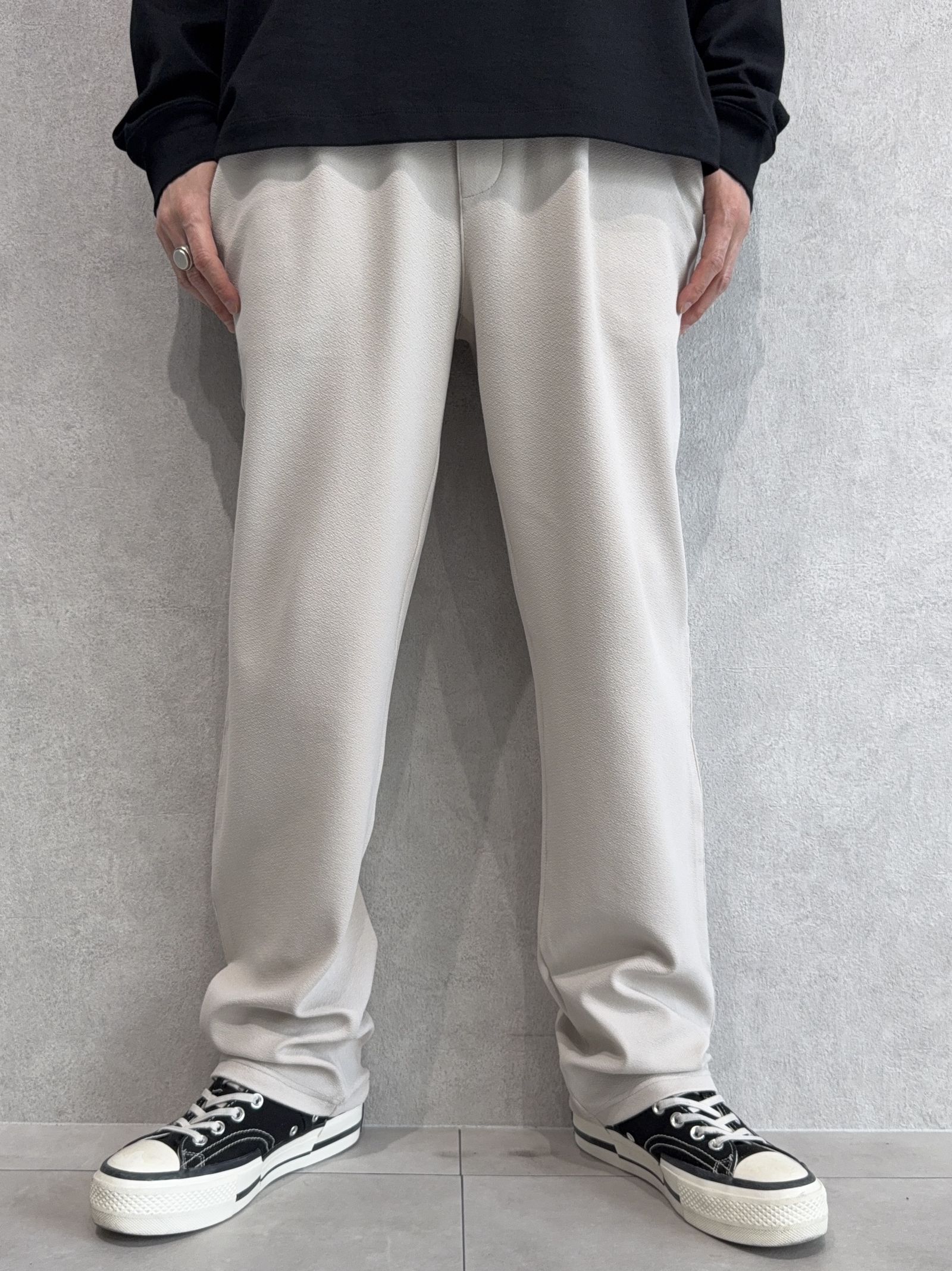 CHRIS EASY WIDE TUCK PANTS / RC41-ST-016WT / セミワイドタックパンツ / ブリスターベージュ
