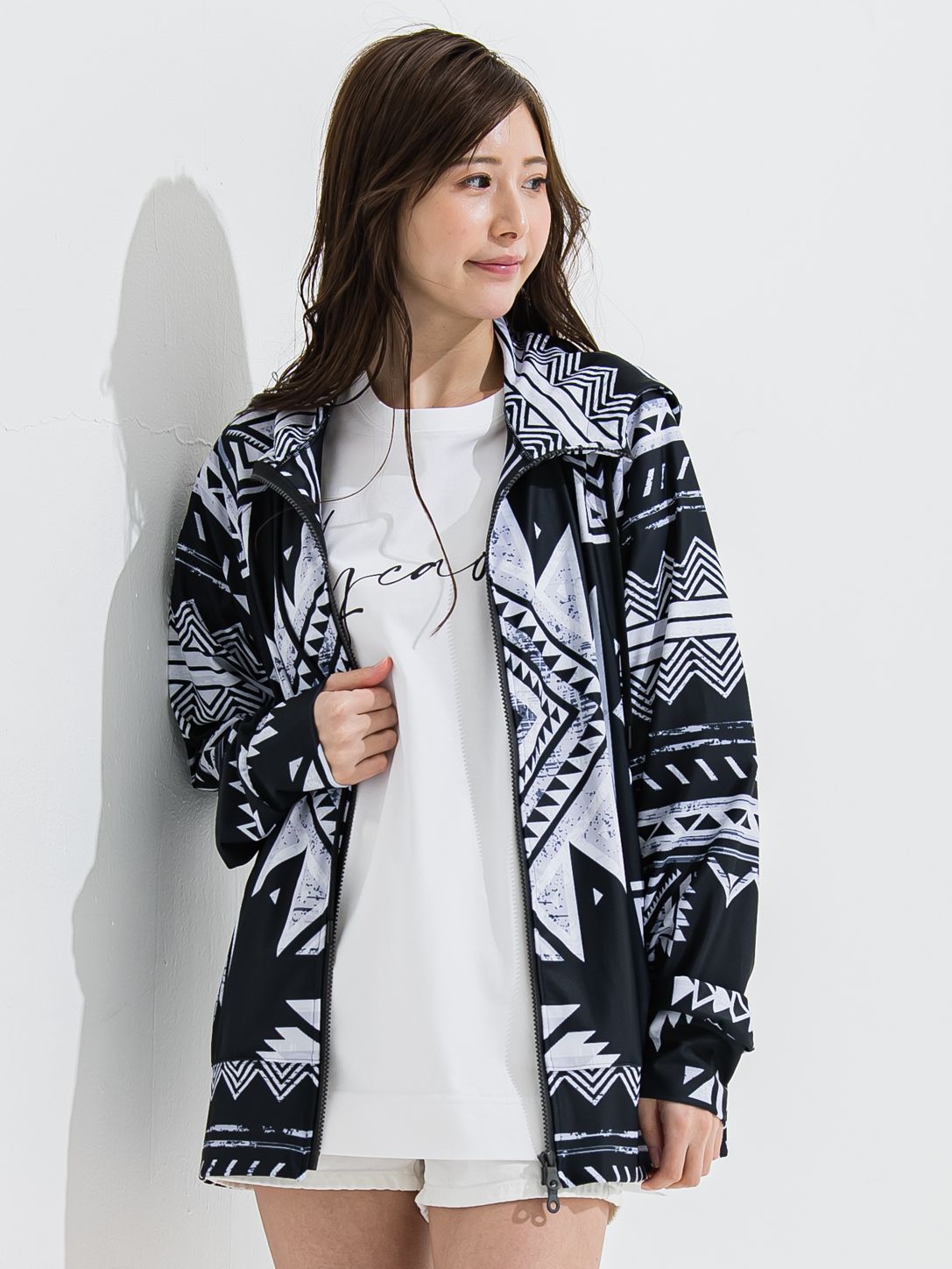 RUSH ZIP HOODIE / OR2-C-002 / ラッシュガードジップパーカー / ネイティヴブラック (6月中旬入荷予定)