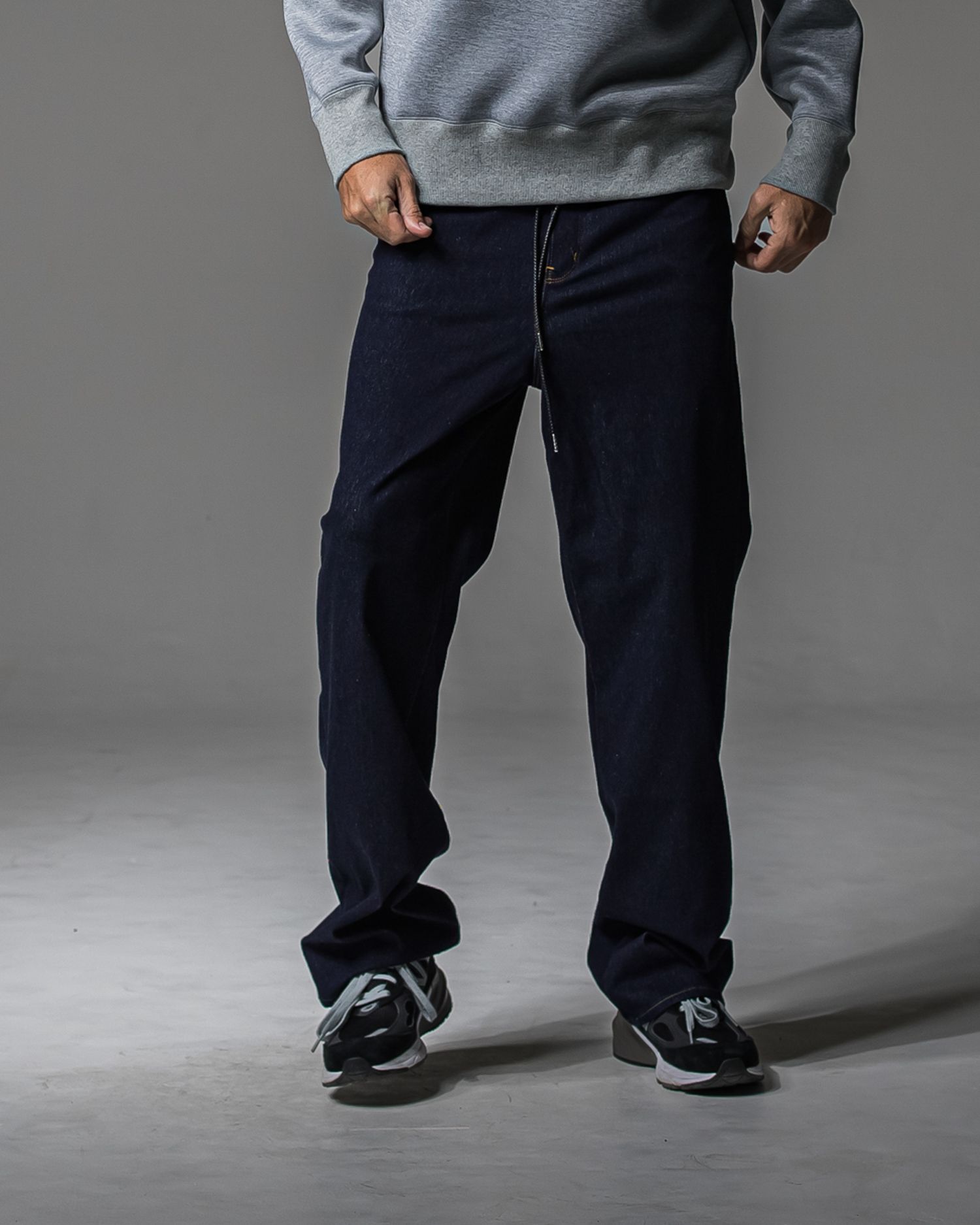 KING DENIM JERSEY / BASIC-ST-005 / デニムジャージ バギーワイドパンツ / インディゴワンウォッシュ
