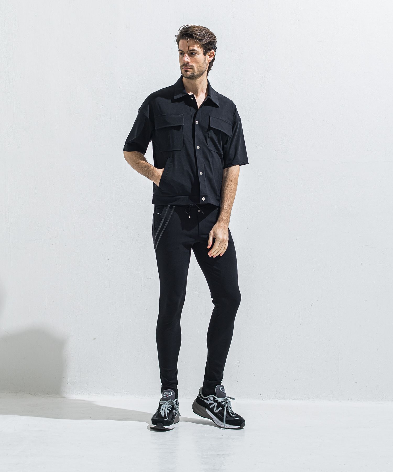 CPO HAFE SHIRTS JK / RC40-SH-003 / 半袖ナイロンCPOジャケット / ブラック (5月上旬入荷予定)