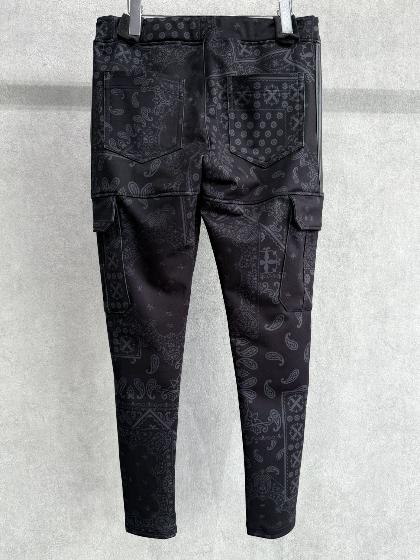 DARRELL HEAT CARGO PT / RC38-ST-010H / 裏起毛カーゴラインパンツ / ペイズリーブラック