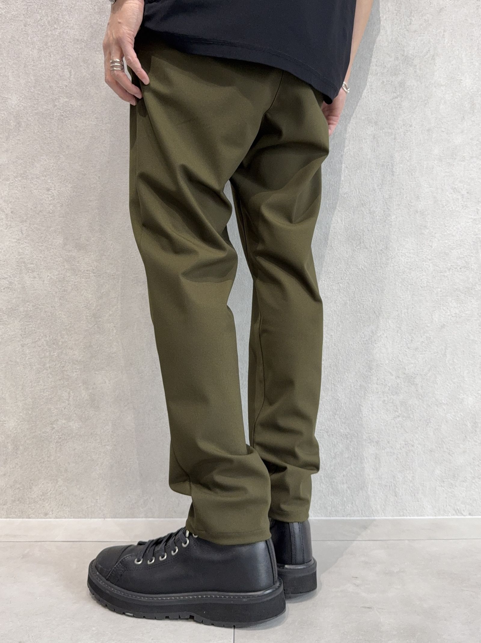 PAT WIDE EASY PANTS / RC37-ST-036BN / ワイドテーパードパンツ / オックス カーキ