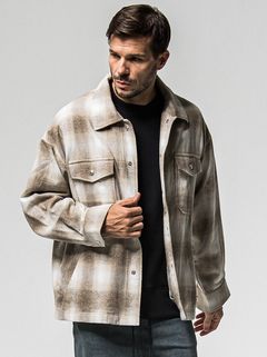 FLANNEL CHECK JK / RC38-JK-007 / フランネルチェックCPOジャケット / ブラウン (10月中旬入荷予定)