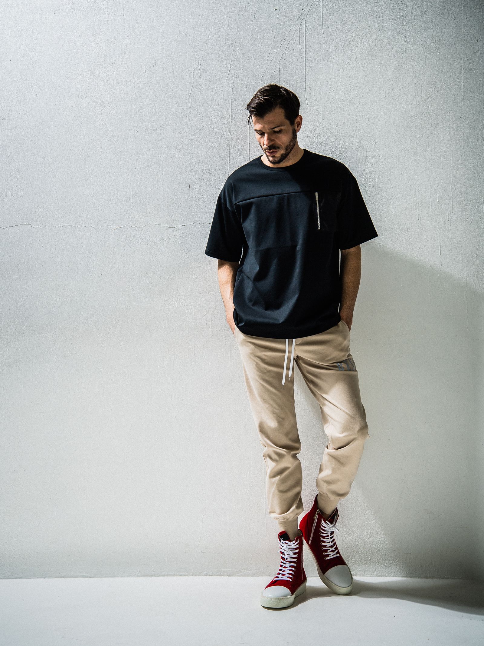 NYLON POCKET LOOSE TEE / RC24-T-006 / ビッグTシャツ※