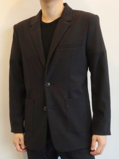 RIP ALBERT JACKET / RC25-JK-002 / リップルテーラードジャケット / ブラック
