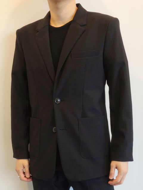 RIP ALBERT JACKET / RC25-JK-002 / リップルテーラードジャケット / ブラック