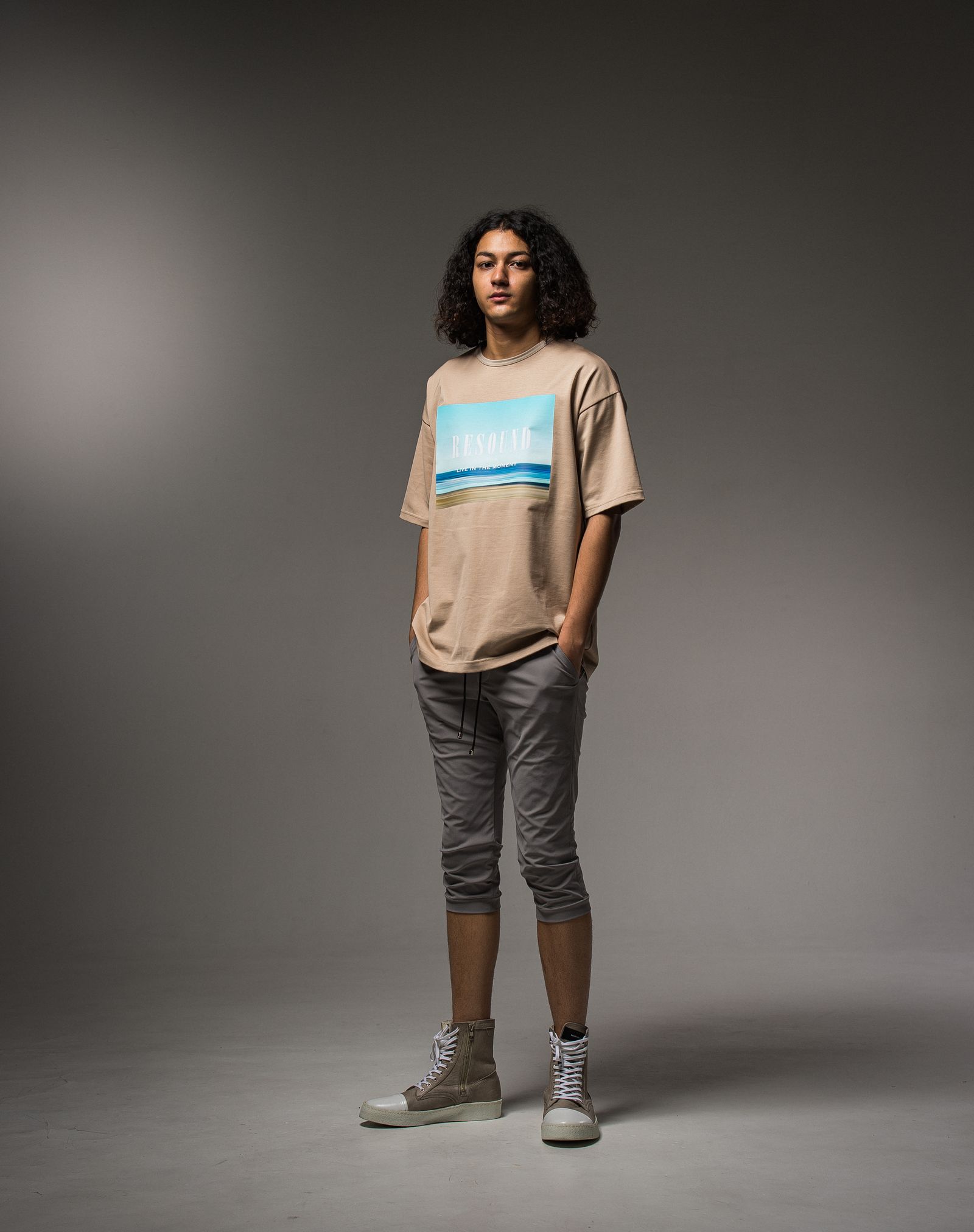 WEST BEACH PHOTO LOOSE TEE / RC23-T-002 / フォトプリントビッグTシャツ