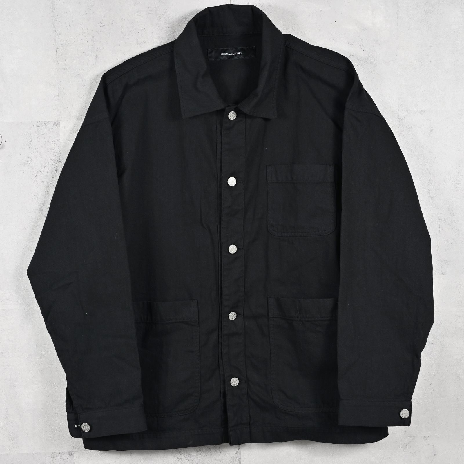 RC CAVER ALL / RC39-JK-004 / デニムカバーオール / ブラック (2月中旬入荷予定)