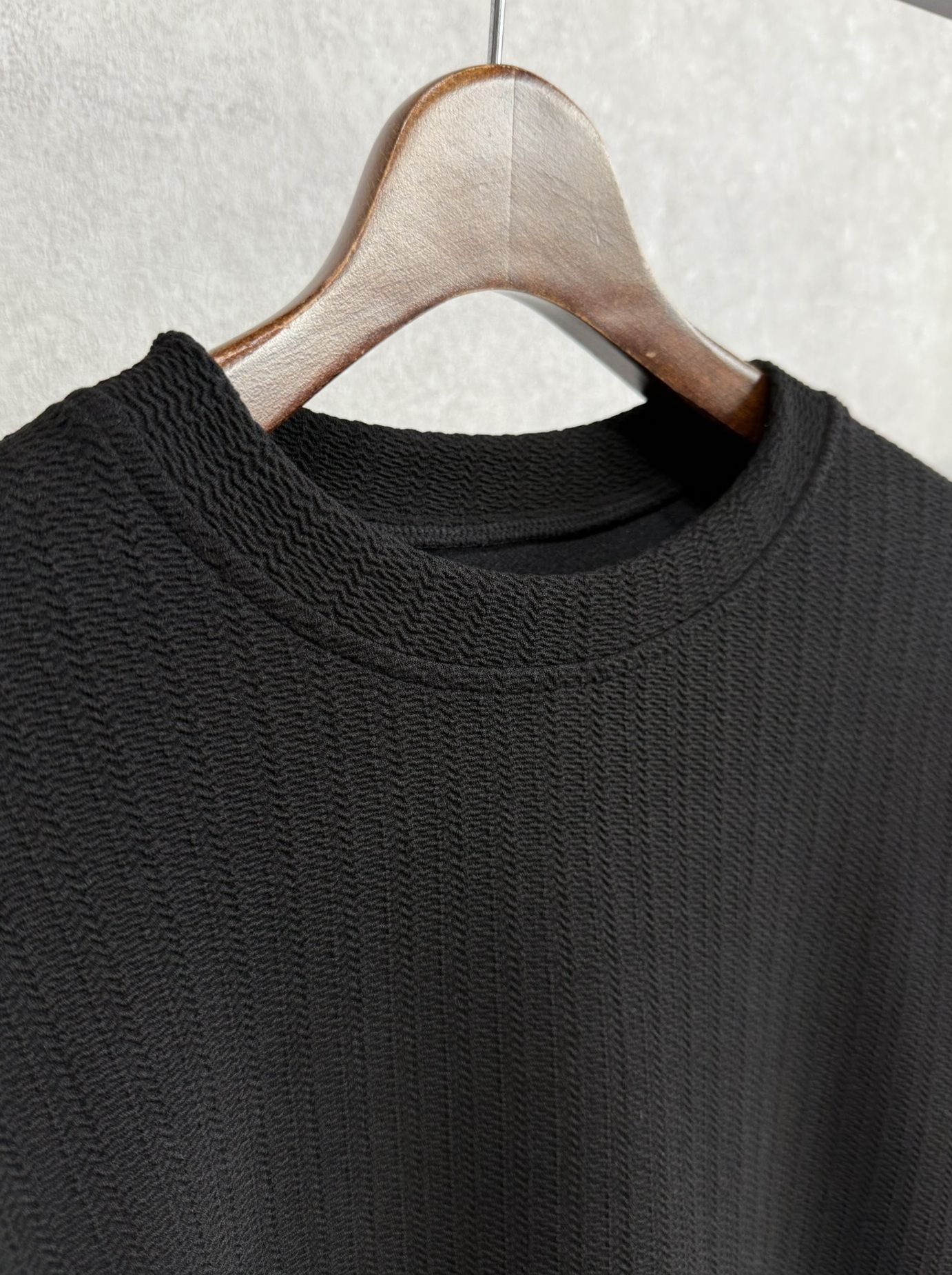 BLISTER TRAINER / RC39-C-004 / ブリスターニットトレーナー / ブラック