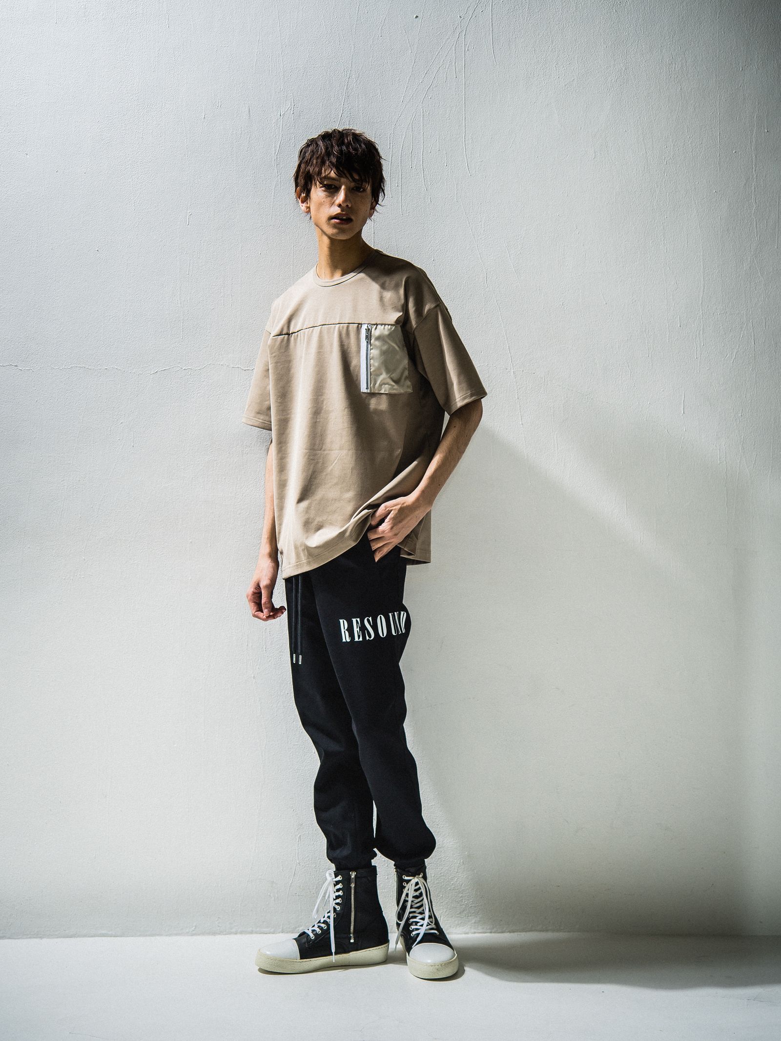 NYLON POCKET LOOSE TEE / RC24-T-006 / ビッグTシャツ