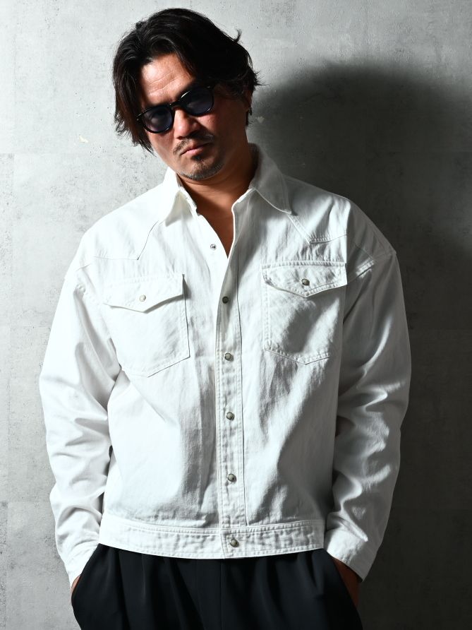 WESTAN JK / DP1-JK-004 / ウエスタンシャツジャケット / ホワイト (3月中旬入荷予定)