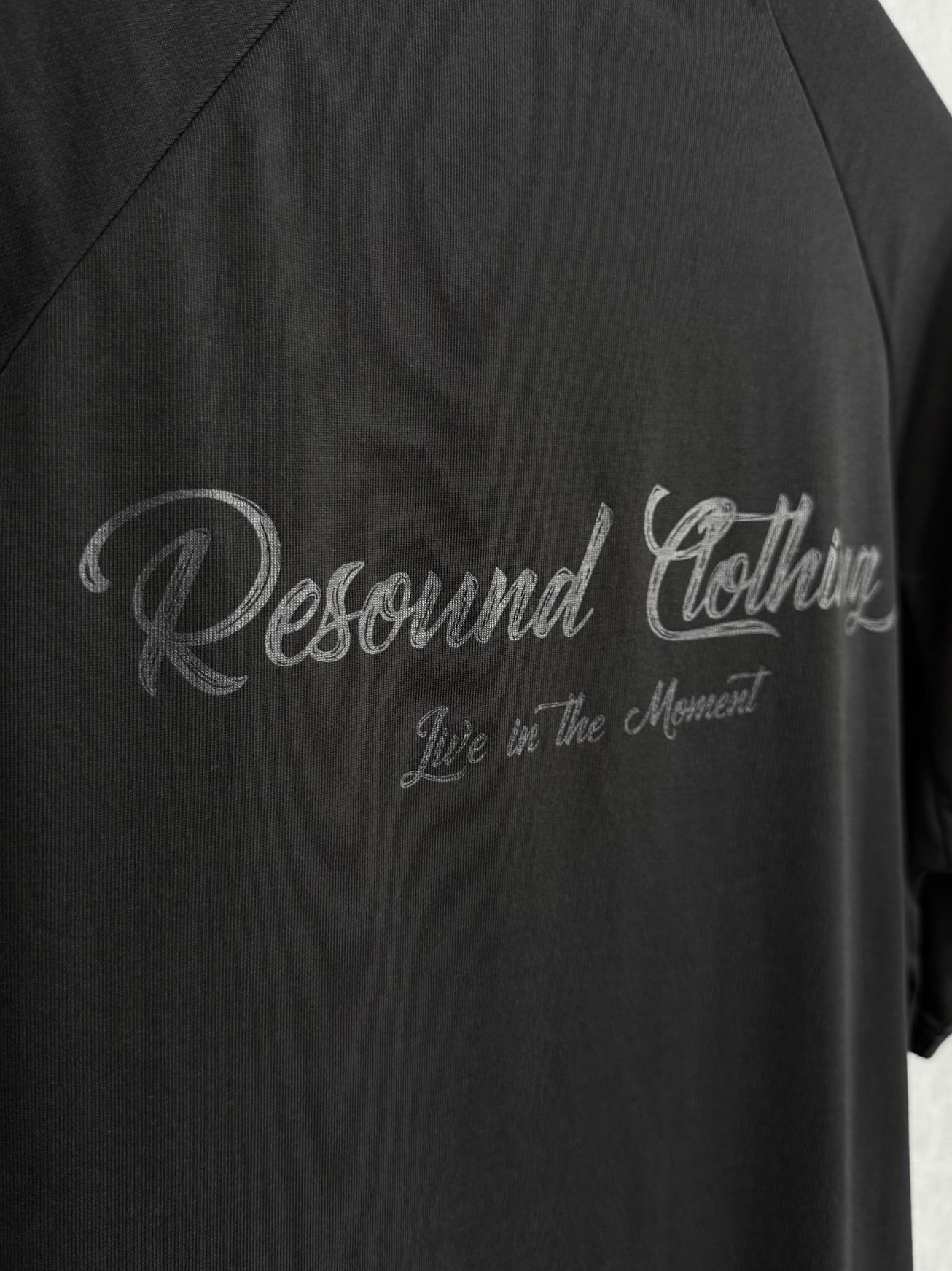 BACK RC RAGLAN OVER TEE / RC39-T-001 / バックロゴラグランビッグTシャツ / ブラック