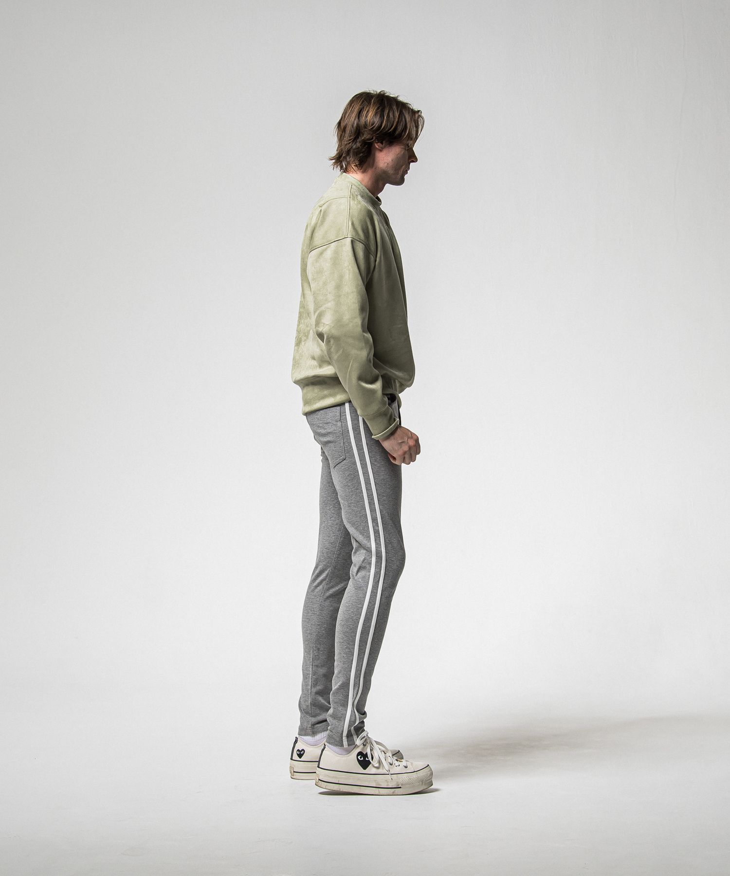BLIND LINE PT / BASIC-ST-008 / ラインパンツ / グレー (1月上旬入荷予定)