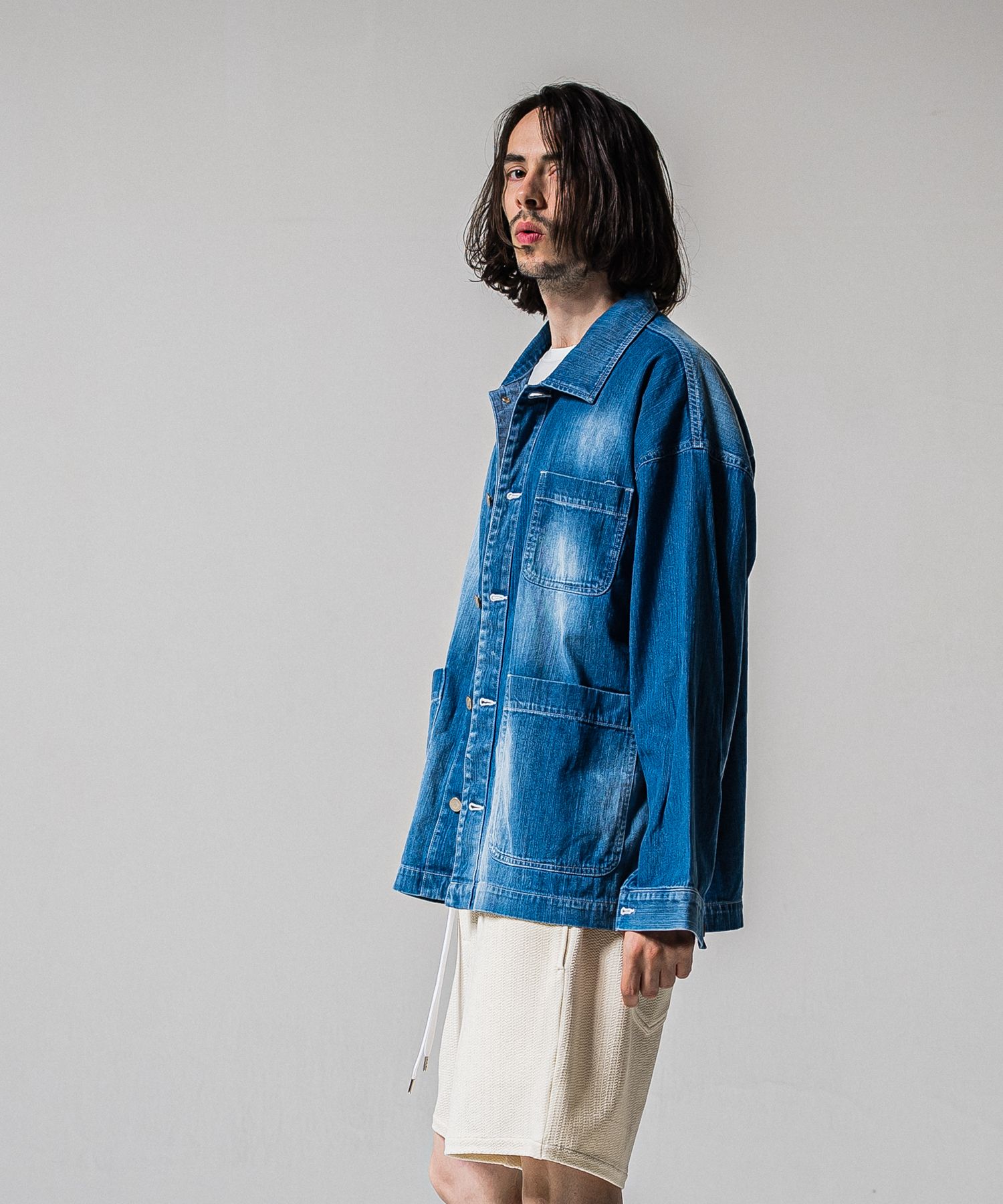 RC CAVER ALL / RC39-JK-004 / デニムカバーオール / ライトインディゴ (2月中旬入荷予定)