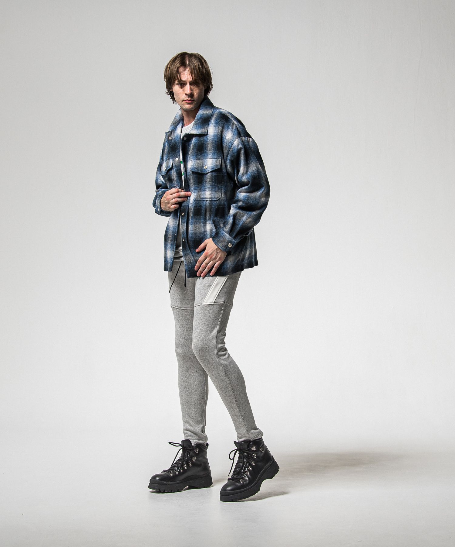 FLANNEL CHECK JK / RC38-JK-007 / フランネルチェックCPOジャケット / ブルー (10月中旬入荷予定)