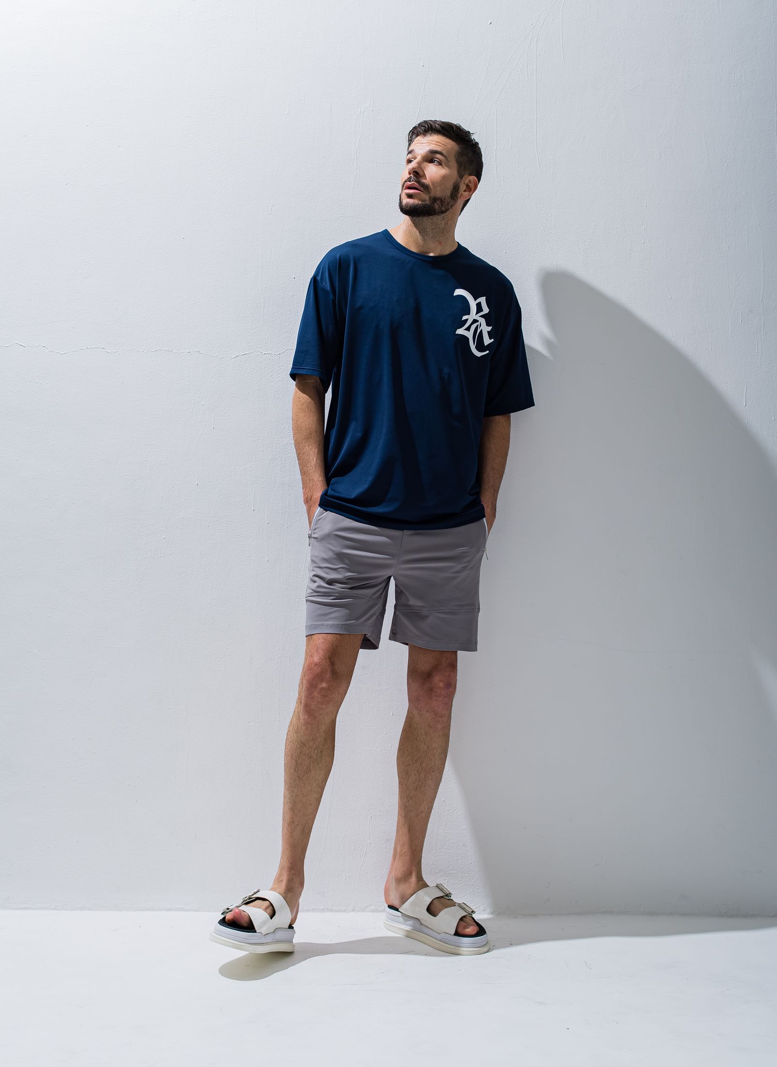 RC ROGO MESH LOOSE TEE / RC28-T-004 / メッシュビッグTシャツ / ネイビー