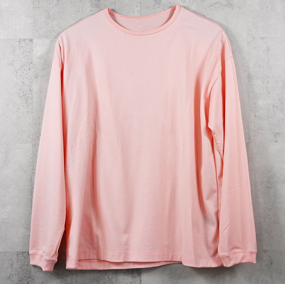 PIN ST RC OVER LONGSLEEVE TEE / RC41-T-003 / オーバーサイズ長袖バックロゴTシャツ / ピンク (7月中旬入荷予定)