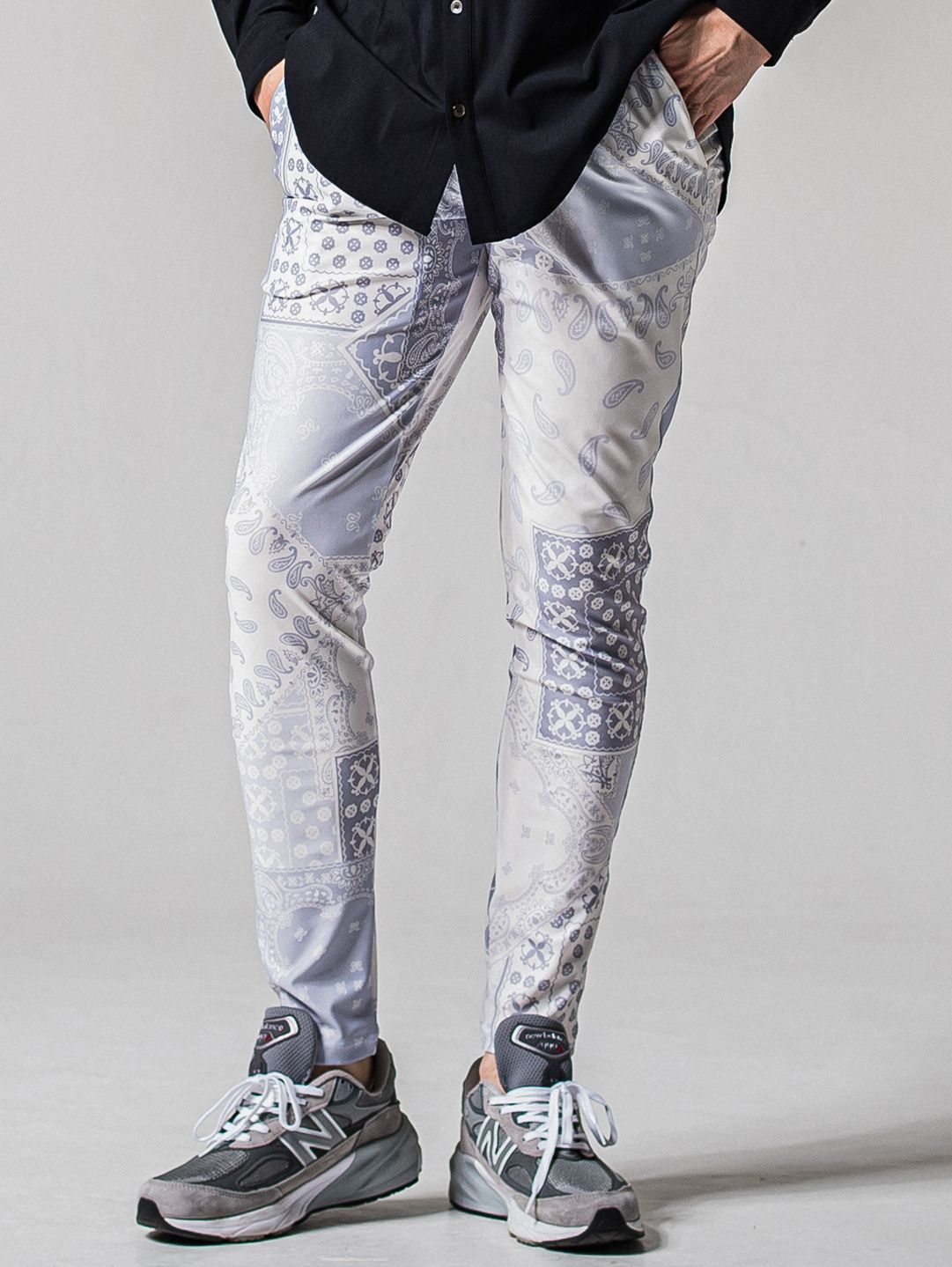 CHRIS EASY TUCK PANTS / RC39-ST-016T / ナイロンイージータックパンツ / バンダナグレー (3月上旬入荷予定)