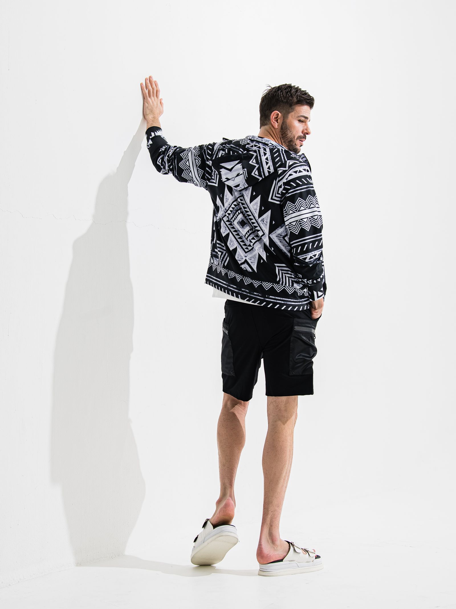 RUSH ZIP HOODIE / OR2-C-002 / ラッシュガードジップパーカー / ネイティヴブラック (6月中旬入荷予定)