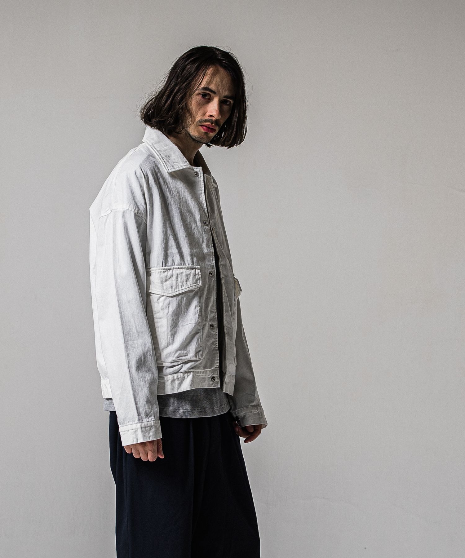 LDENIM AG FLIGHT JACKET / RC39-JK-003 / デニムフライトジャケット / ホワイト (3月中旬入荷予定)