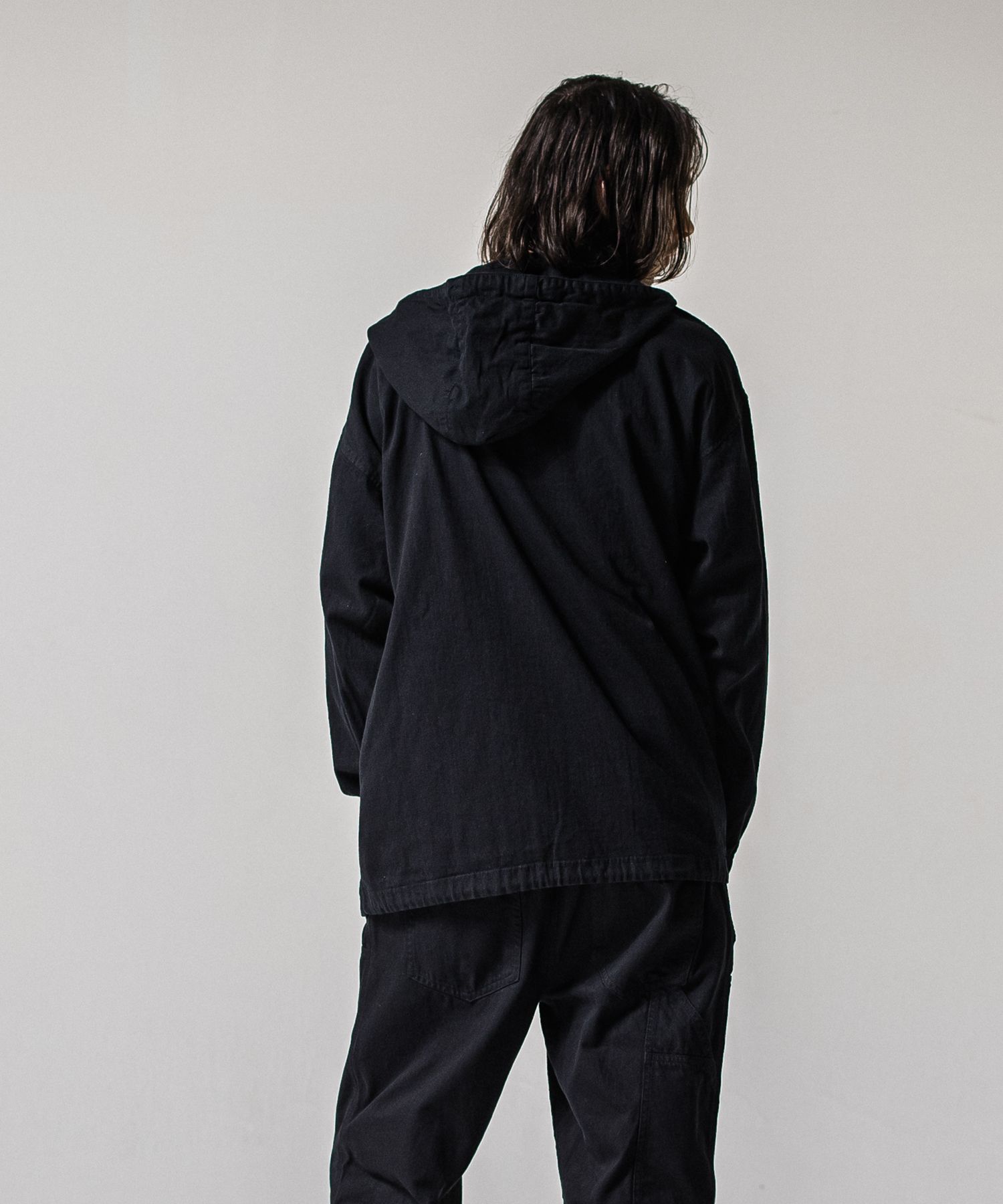 COACH HOODIE / RC39-JK-005 / コーチパーカー / ブラック (2月中旬入荷予定)