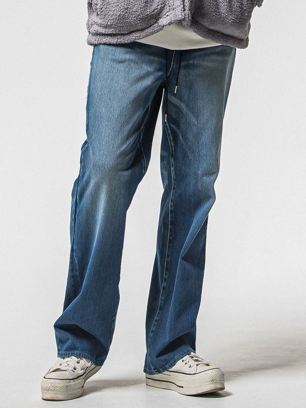KING DENIM JERSEY / RC38-ST-005 / デニムジャージバギーワイドパンツ / インディゴユーズド (12月中旬入荷予定)
