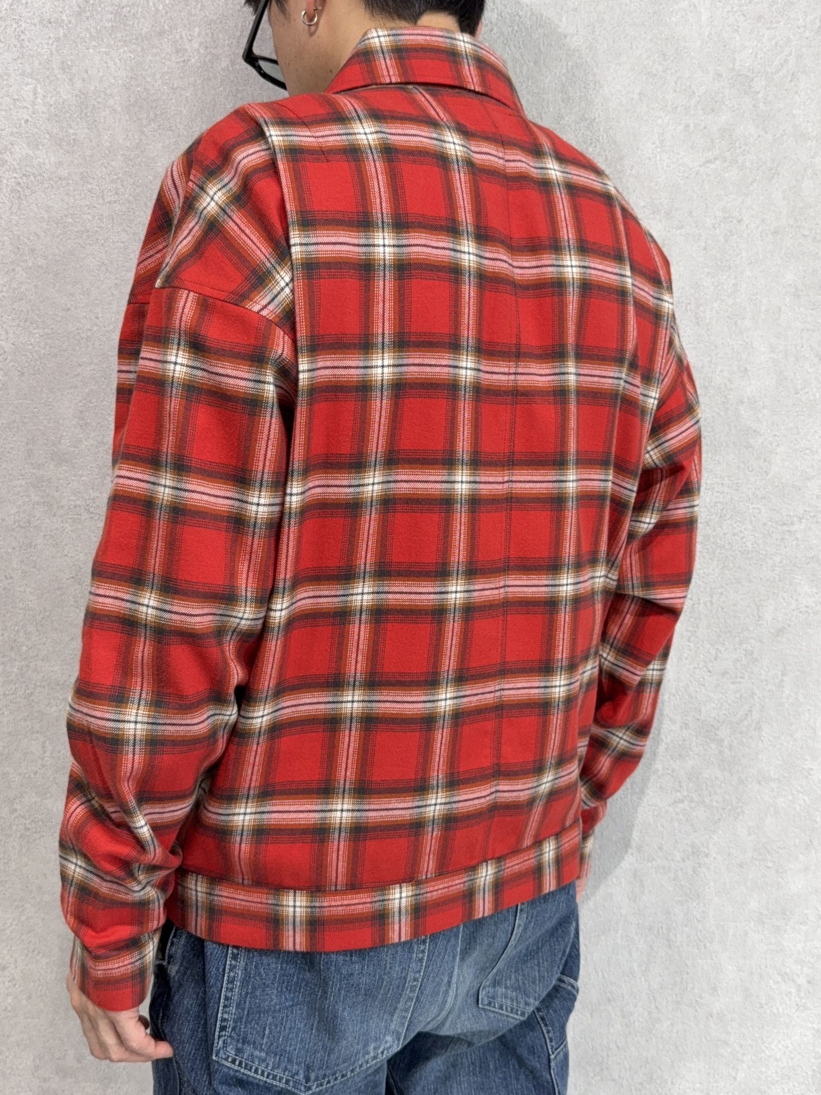 CHECK SHIRT JACKET / RC41-SH-003 / チェックシャツジャケット / レッド