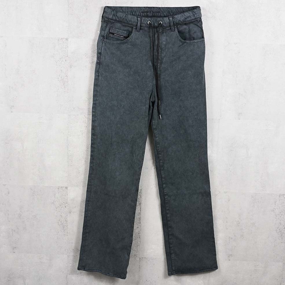 KING DENIM JERSEY / BASIC-ST-005 / デニムジャージバギーワイドパンツ / ピグメントブラック (12月中旬入荷予定)