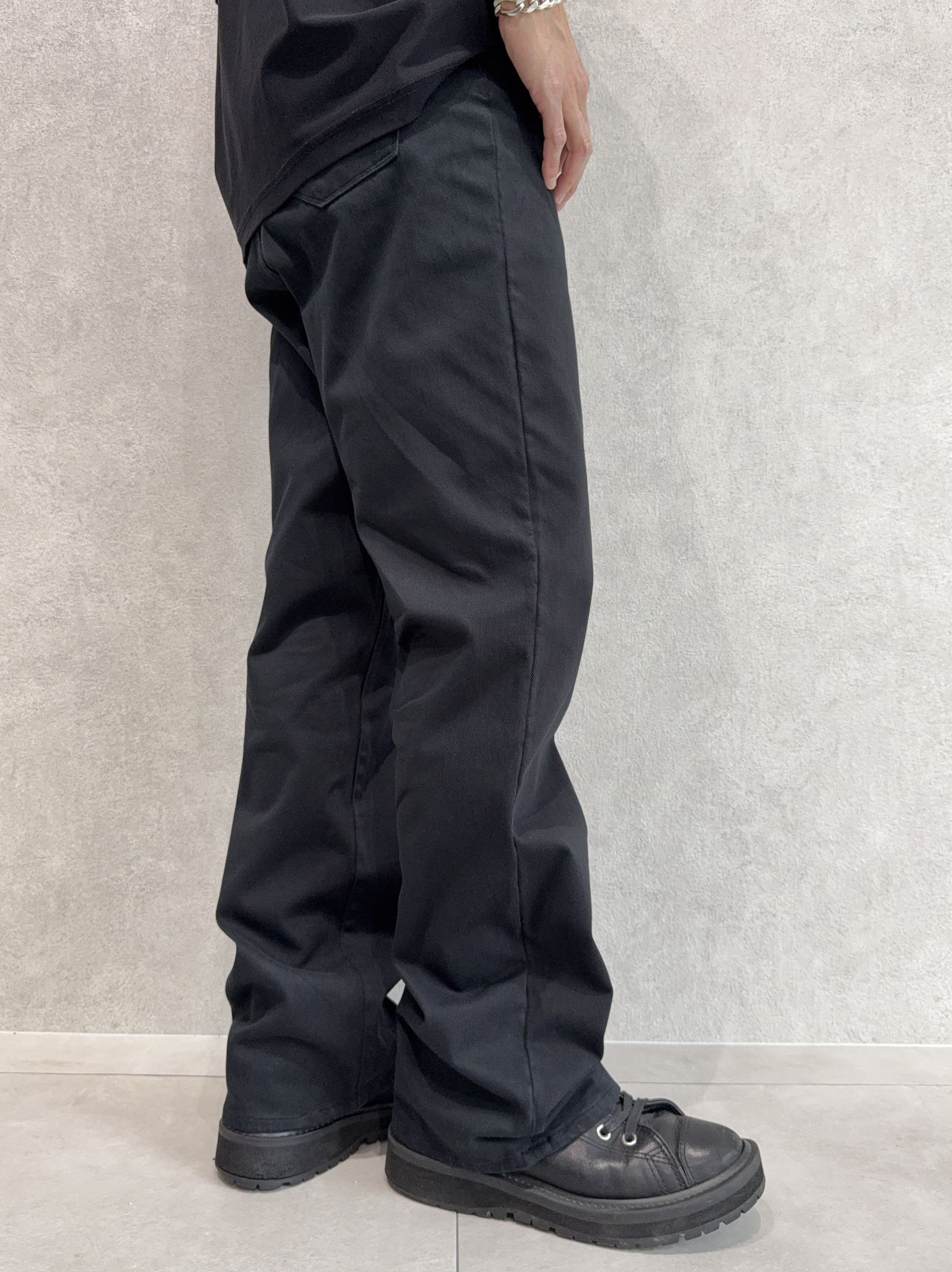 KING DENIM JERSEY / BASIC-ST-005 / デニムジャージ バギーワイドパンツ / ブラック