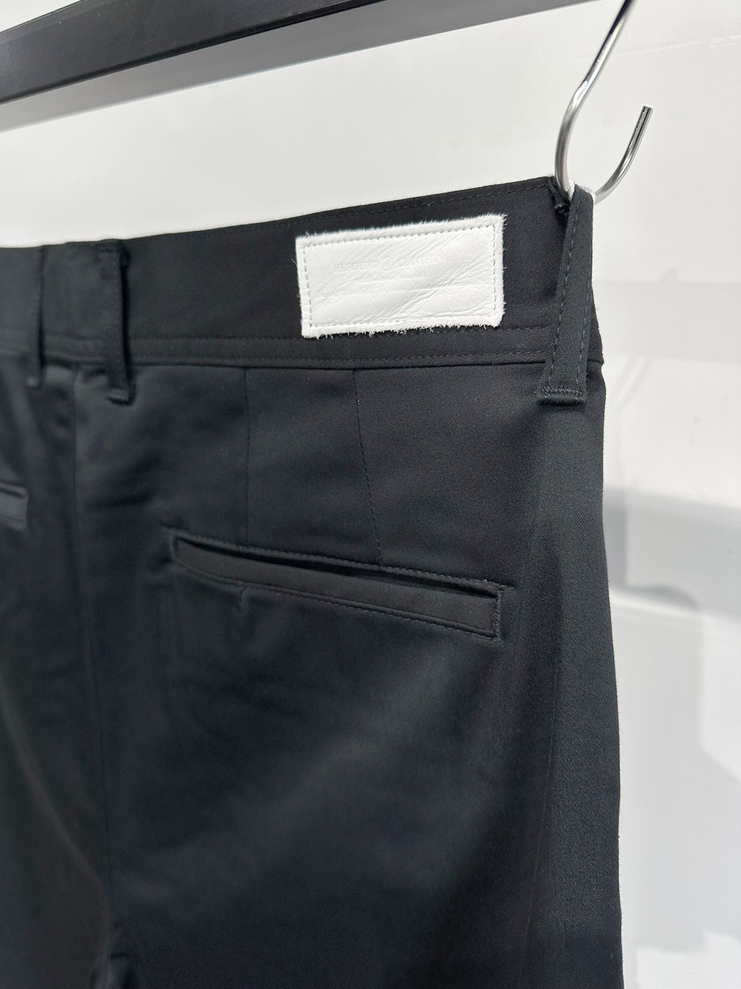 WIDE TUCK PT / RC11-ST-003 / シャンブレーワイドタックパンツ / ブラック※