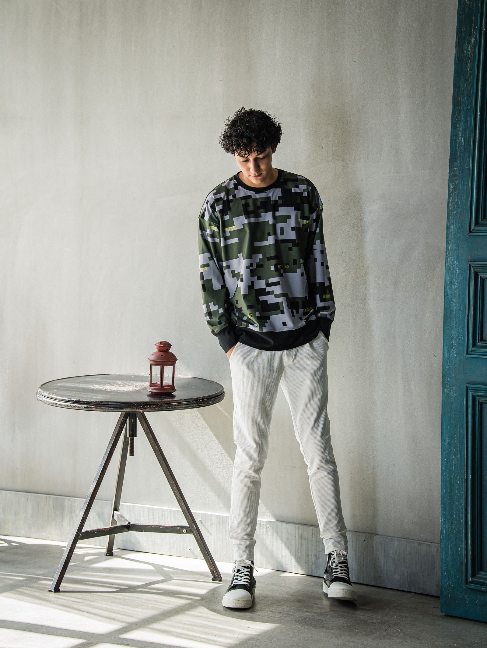 CHRIS EASY TUCK PANTS / RC31-ST-016T / シアサッカーイージータックパンツ / ホワイト