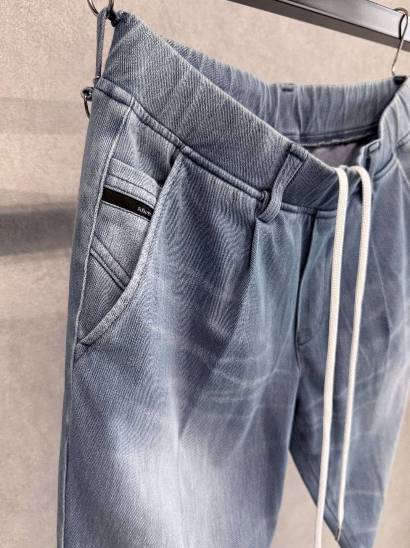 DENIM JERSEY CHRIS EASY TUCK PT / RC36-ST-016TD / ライトオンスデニムジャージイージータックパンツ / ライトインディゴ