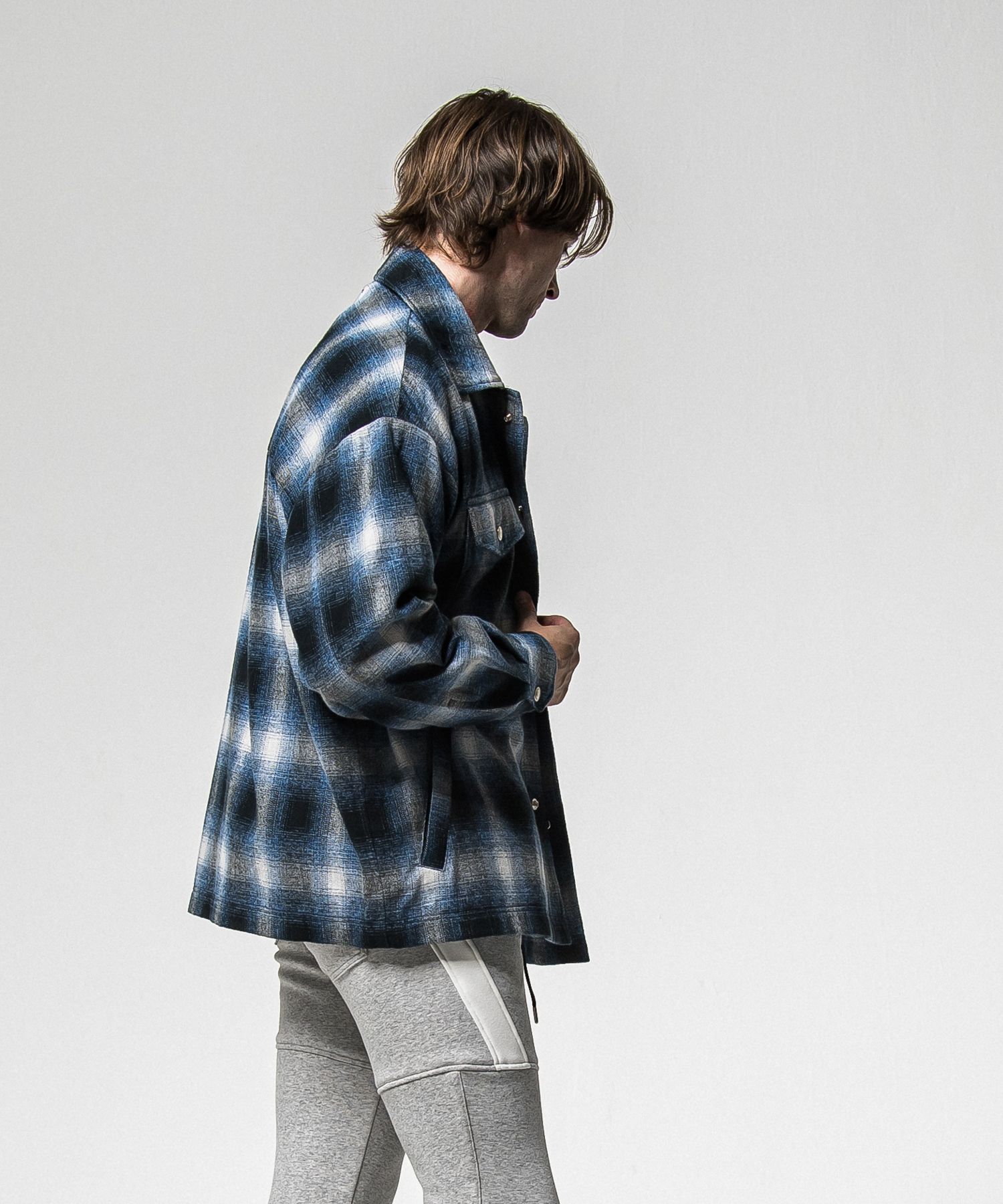 FLANNEL CHECK JK / RC38-JK-007 / フランネルチェックCPOジャケット / ブルー (10月中旬入荷予定)