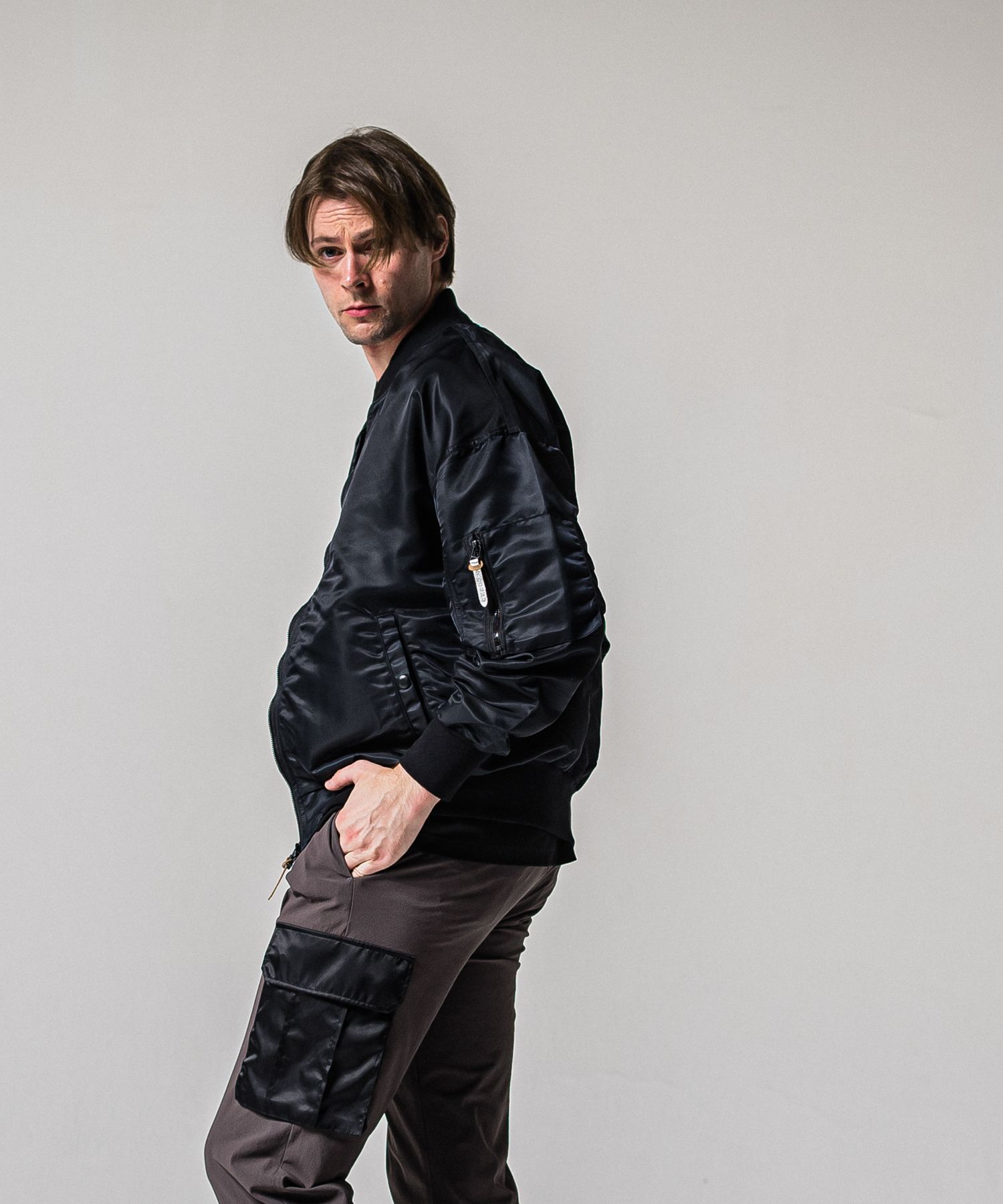 LIGHT DAVID JACKET / RC39-JK-002 / ナイロンライトMA-1 / ナイロンブラック (2月下旬入荷予定)