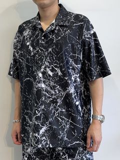 RUSH OVER POLO / RC32-T-013 / ラッシュガードポロシャツ / ペイントブラック