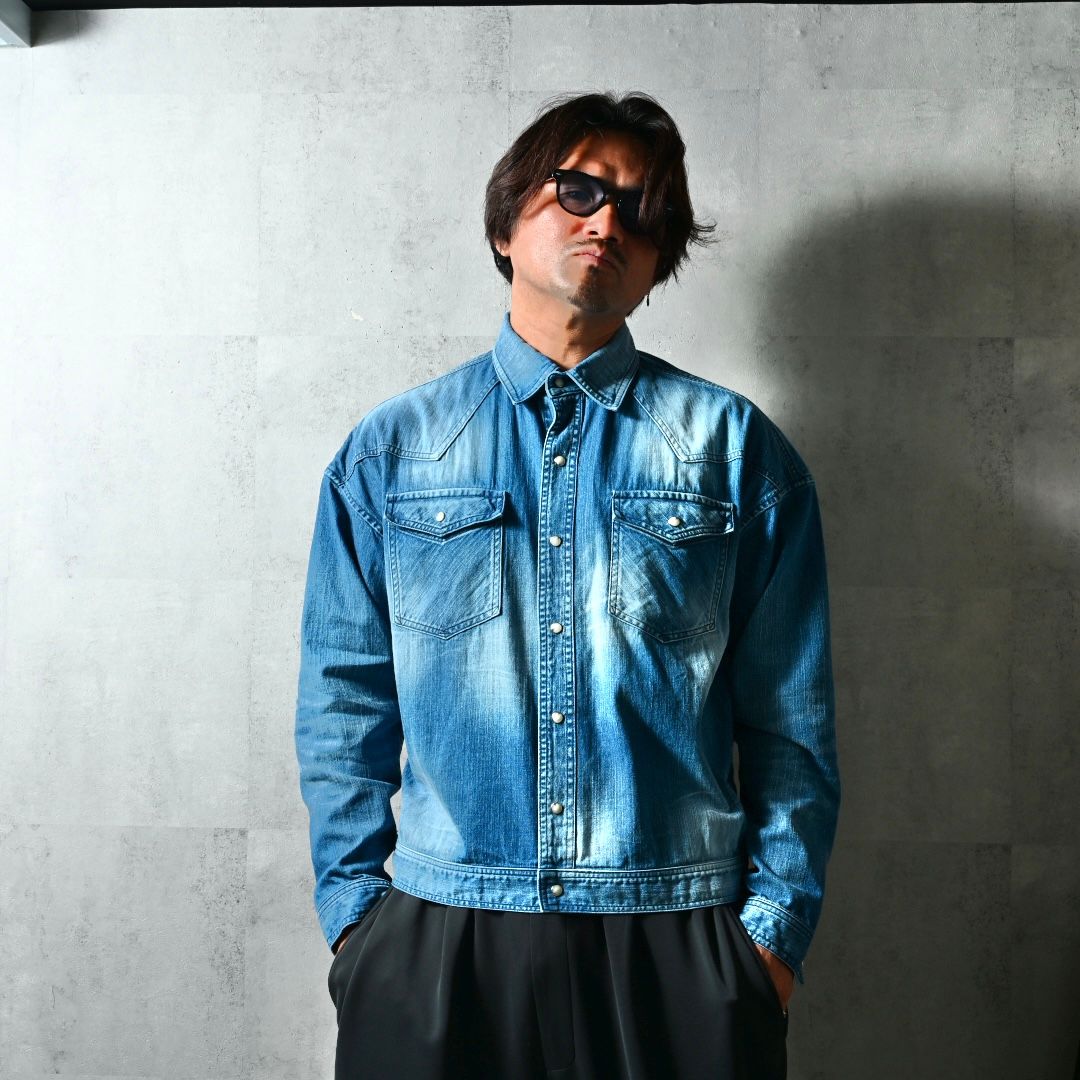 WESTAN JK / DP1-JK-004 / ウエスタンシャツジャケット / ミディアムインディゴ (3月中旬入荷予定)