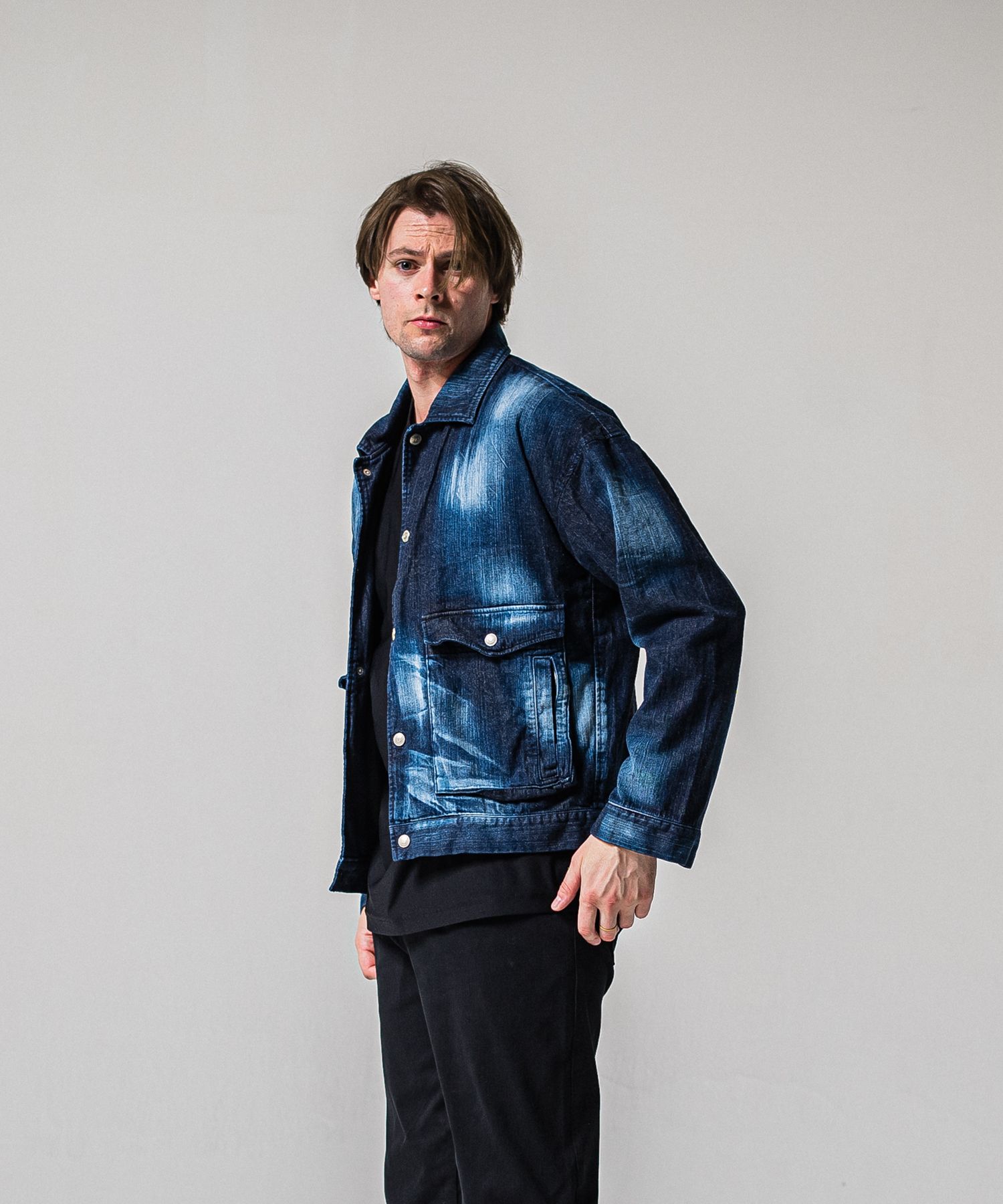 LDENIM AG FLIGHT JACKET / RC39-JK-003 / デニムフライトジャケット / インディゴユーズド (3月中旬入荷予定)