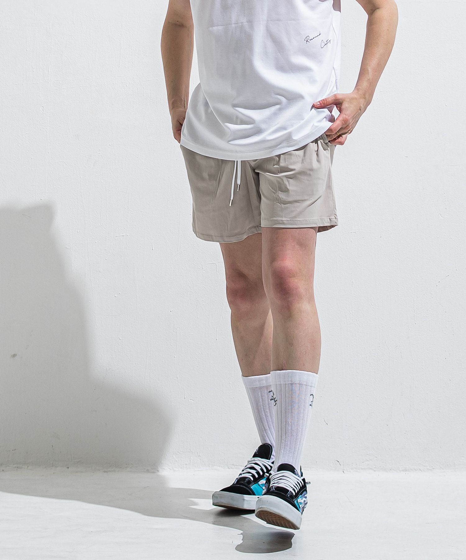 TV NYLON SHORTS / RC40-HP-004 / リラックスナイロンショーツ / グレージュ (6月上旬入荷予定)