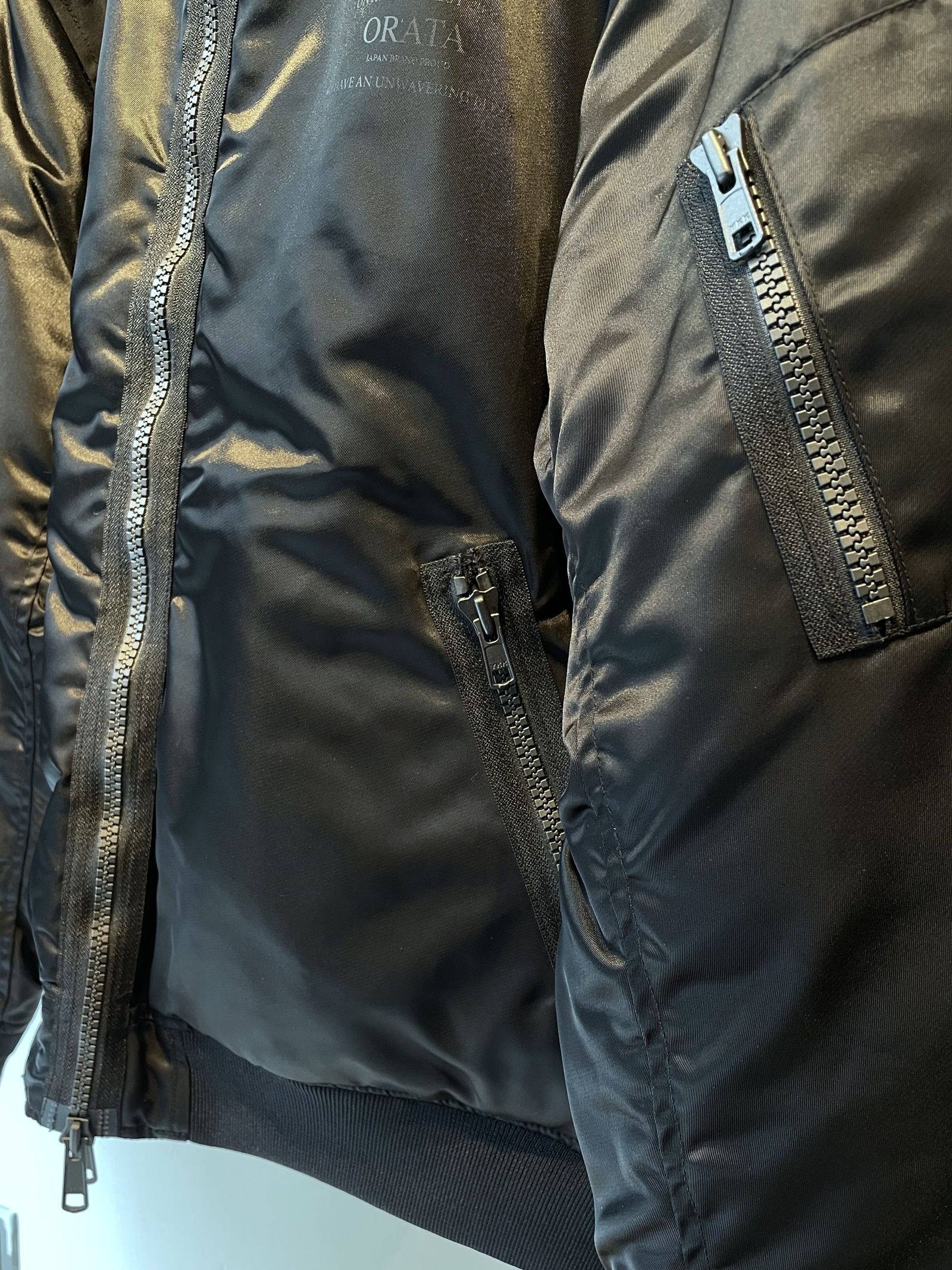 REVERSE FLIGHT JACKET / OR1-JK-001 / リバーシブルMA-1 / ブラック (11月上旬入荷予定)