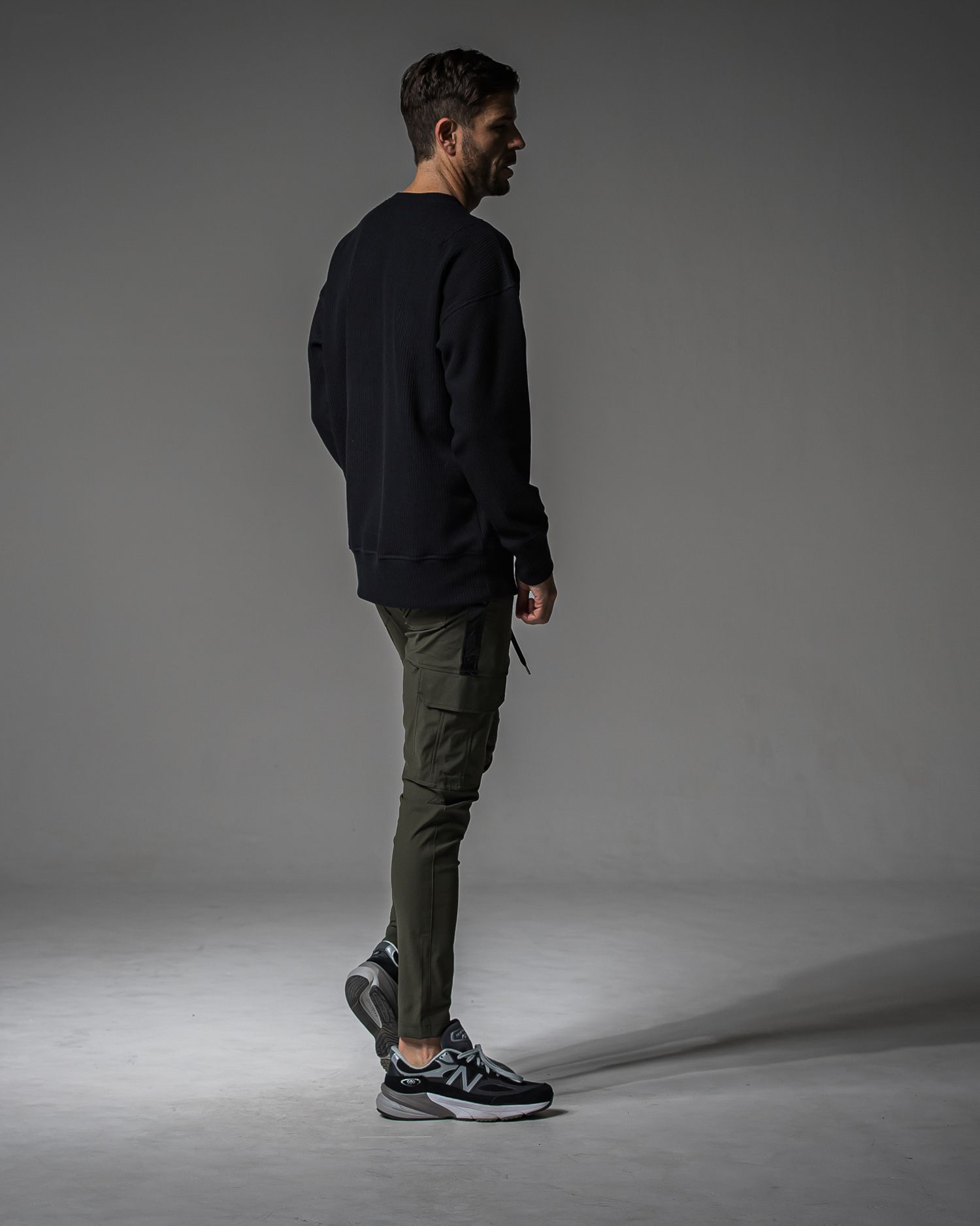 RAIL LOOSE TRAINER / RC37-C-002 / レールルーズトレーナー / ブラック (9月中旬入荷予定)
