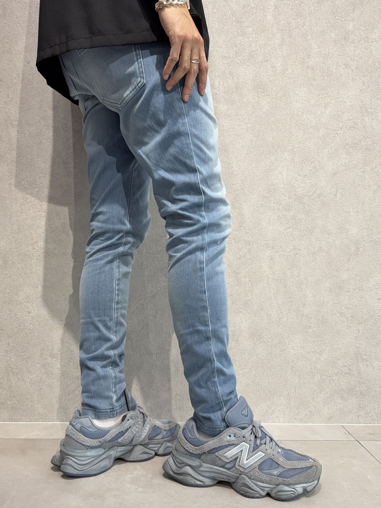 DENIM JERSEY CHRIS EASY TUCK PT / RC36-ST-016TD / ライトオンスデニムジャージイージータックパンツ / ライトインディゴ