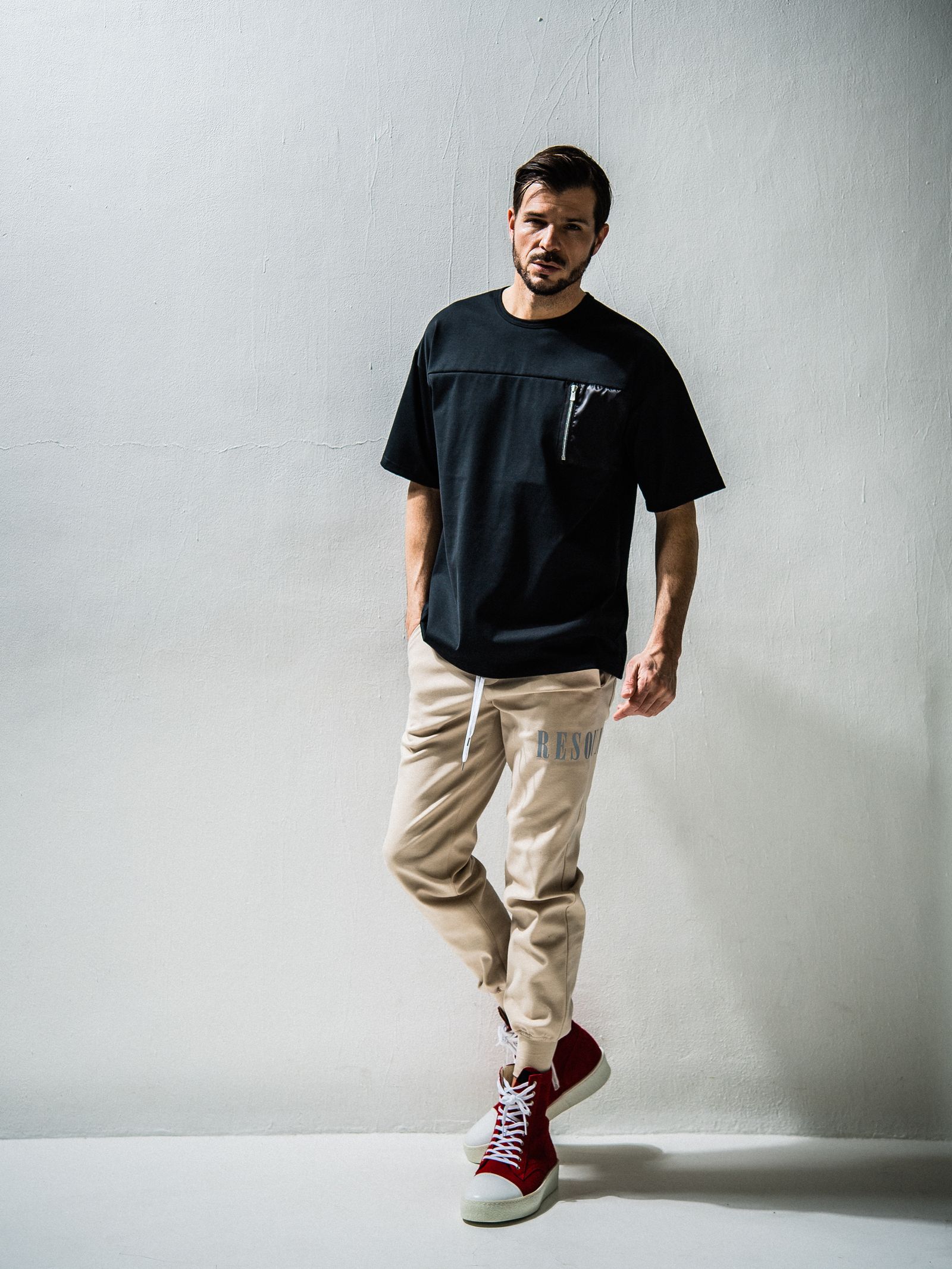 NYLON POCKET LOOSE TEE / RC24-T-006 / ビッグTシャツ※