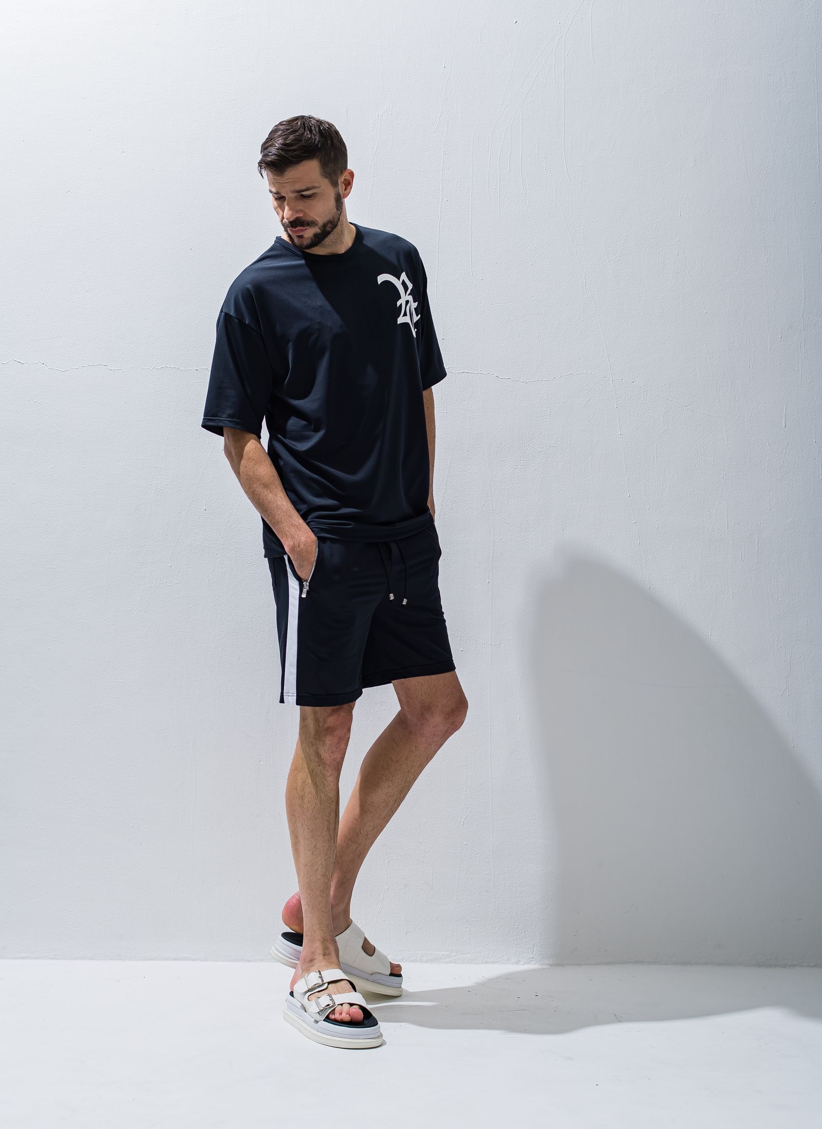 RC ROGO MESH LOOSE TEE / RC28-T-004 / メッシュビッグTシャツ / ブラック※
